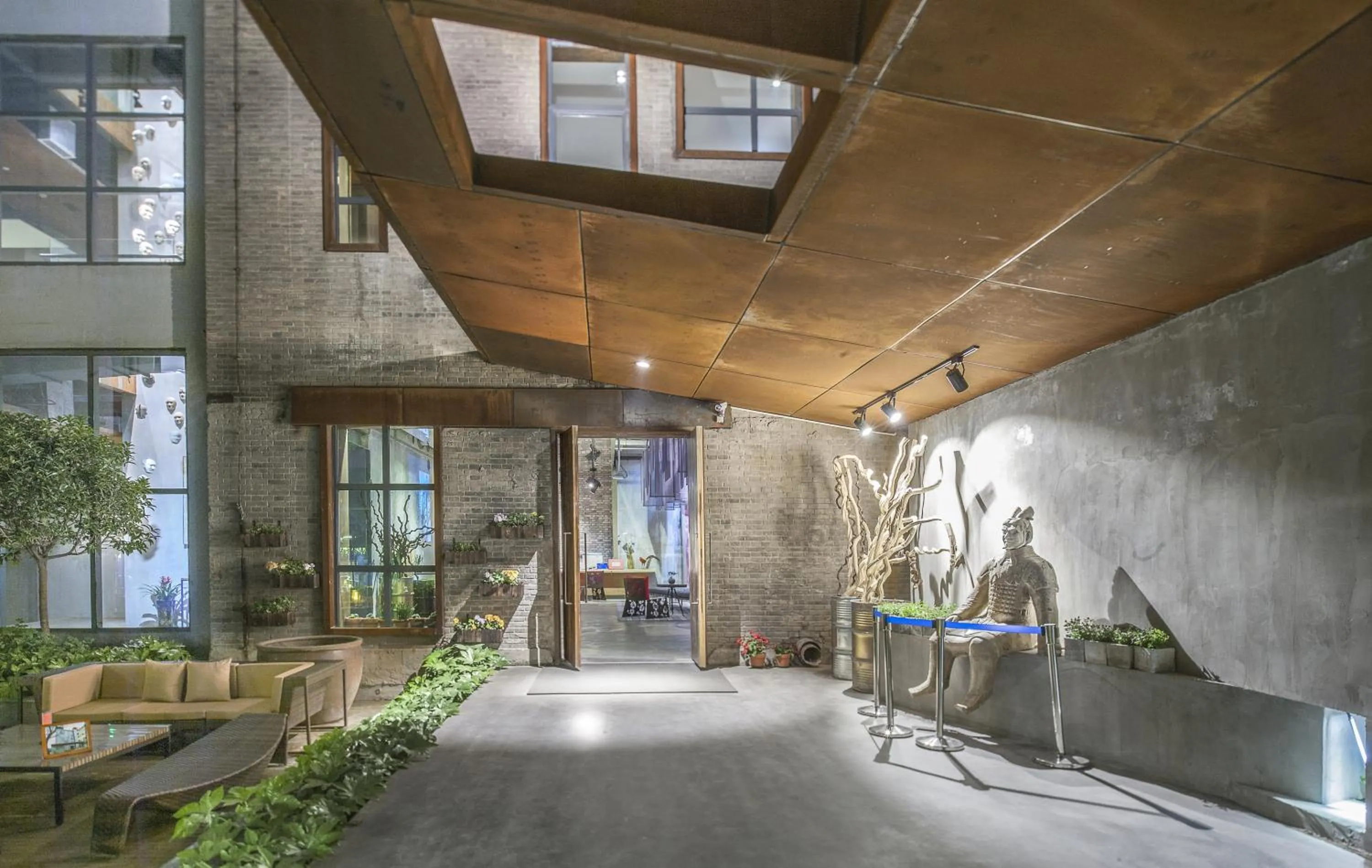 Decorative detail in Time Tunnel Designer Hotel Xi'an