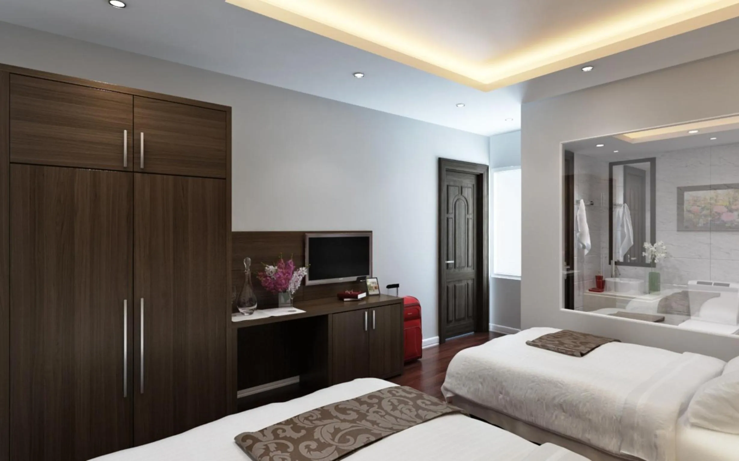 Photo of the whole room, Bed in Eco Luxury Hotel Hanoi