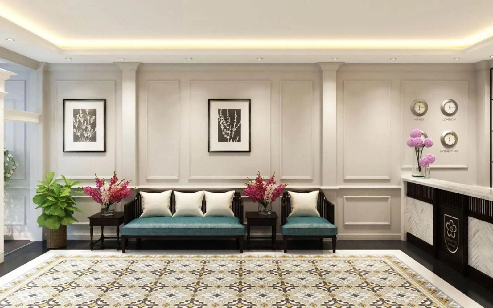 Lobby or reception in Eco Luxury Hotel Hanoi