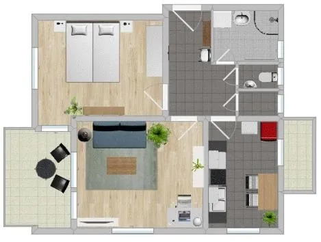 Floor plan in Gästewohnungen Enztal