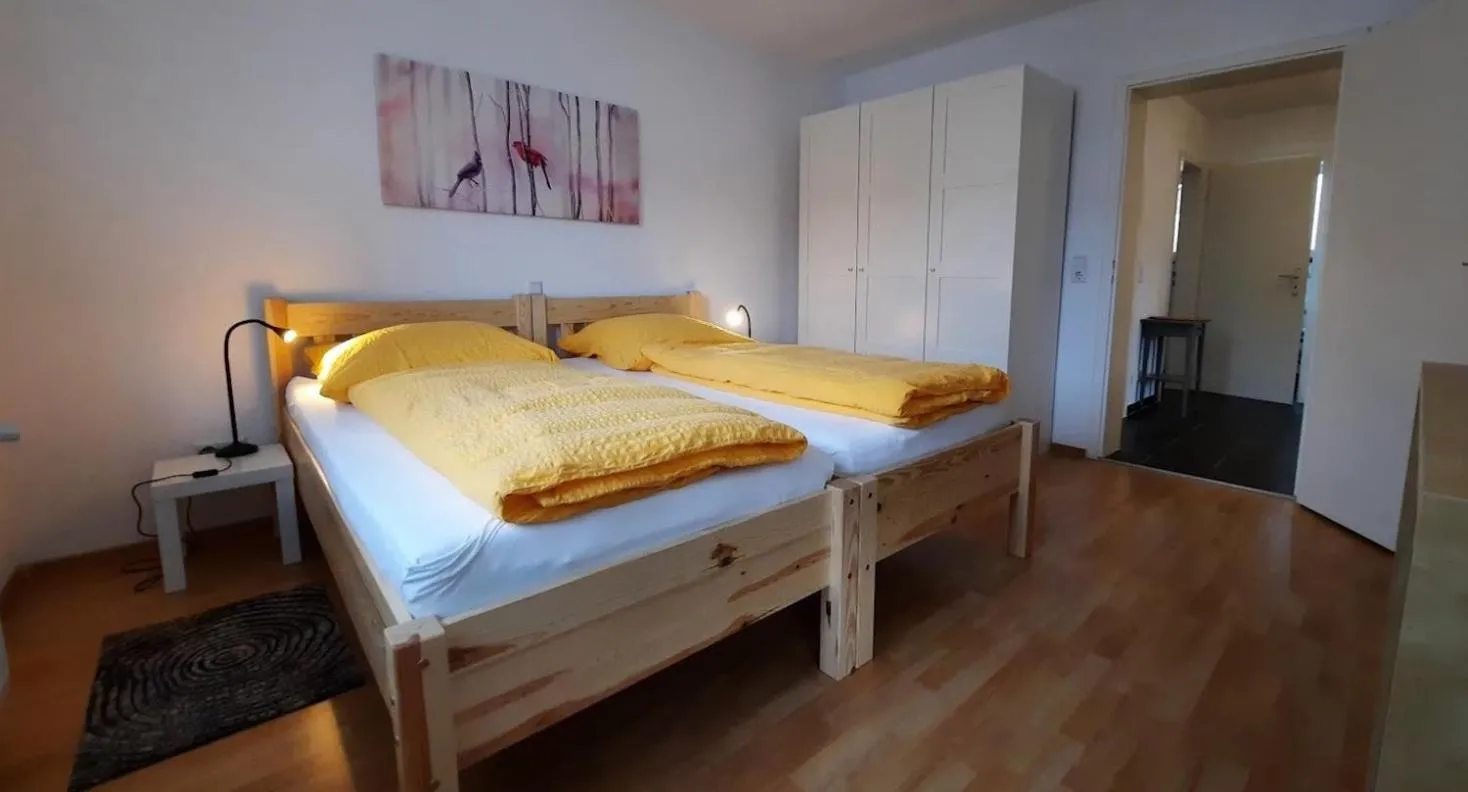Bedroom, Bed in Gästewohnungen Enztal