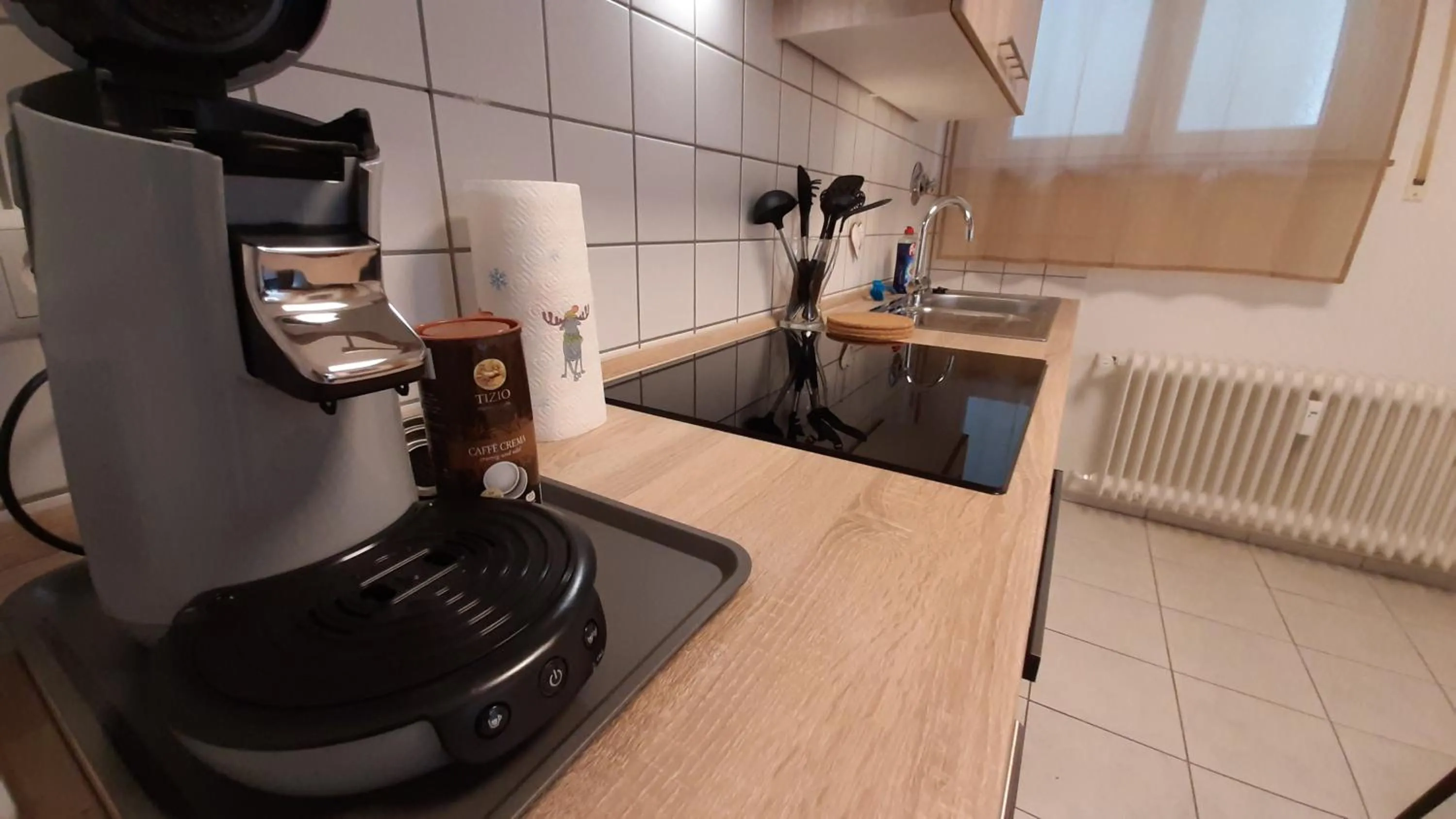 Kitchen or kitchenette in Gästewohnungen Enztal