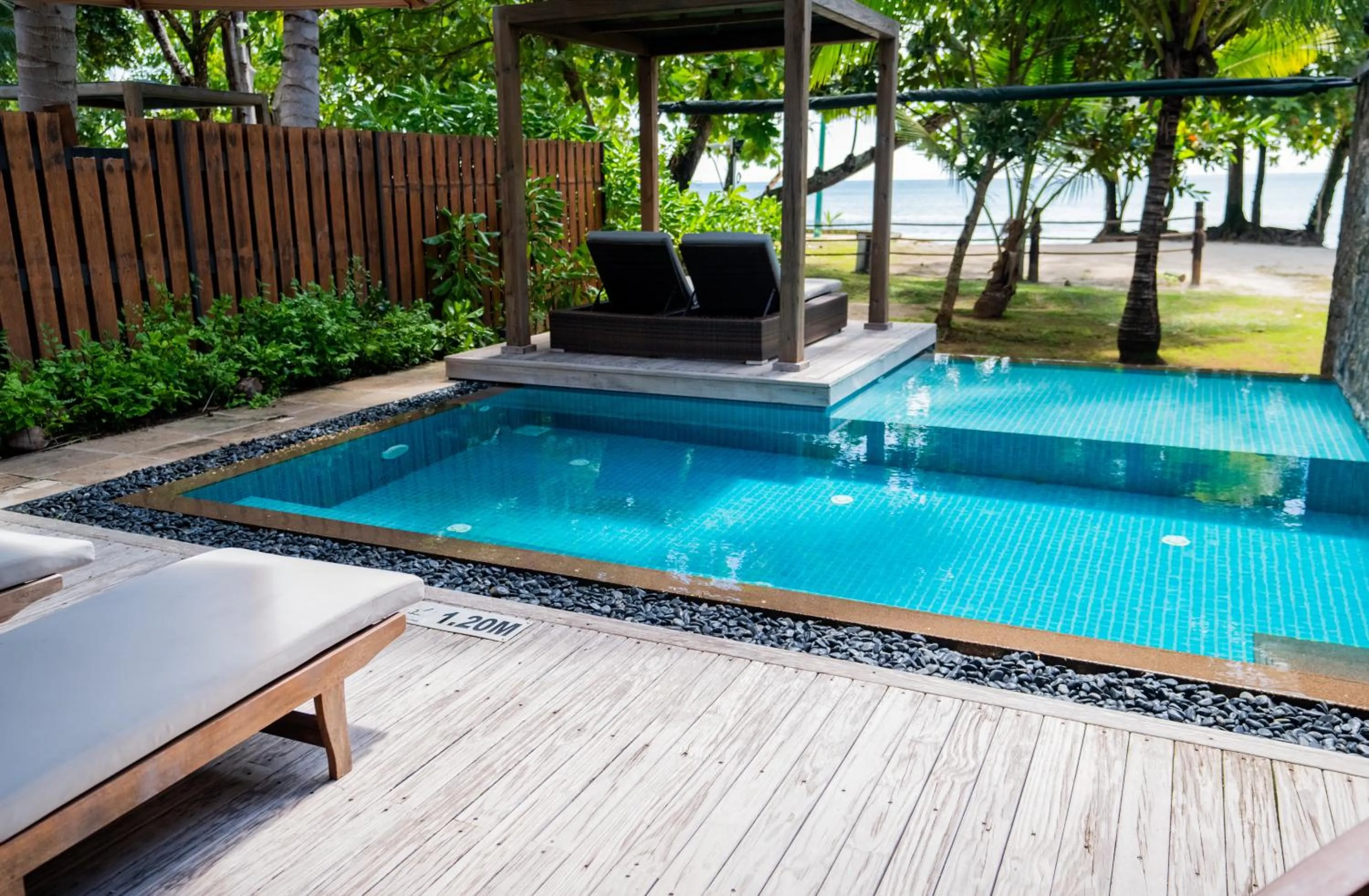 Pool view in STORY Seychelles