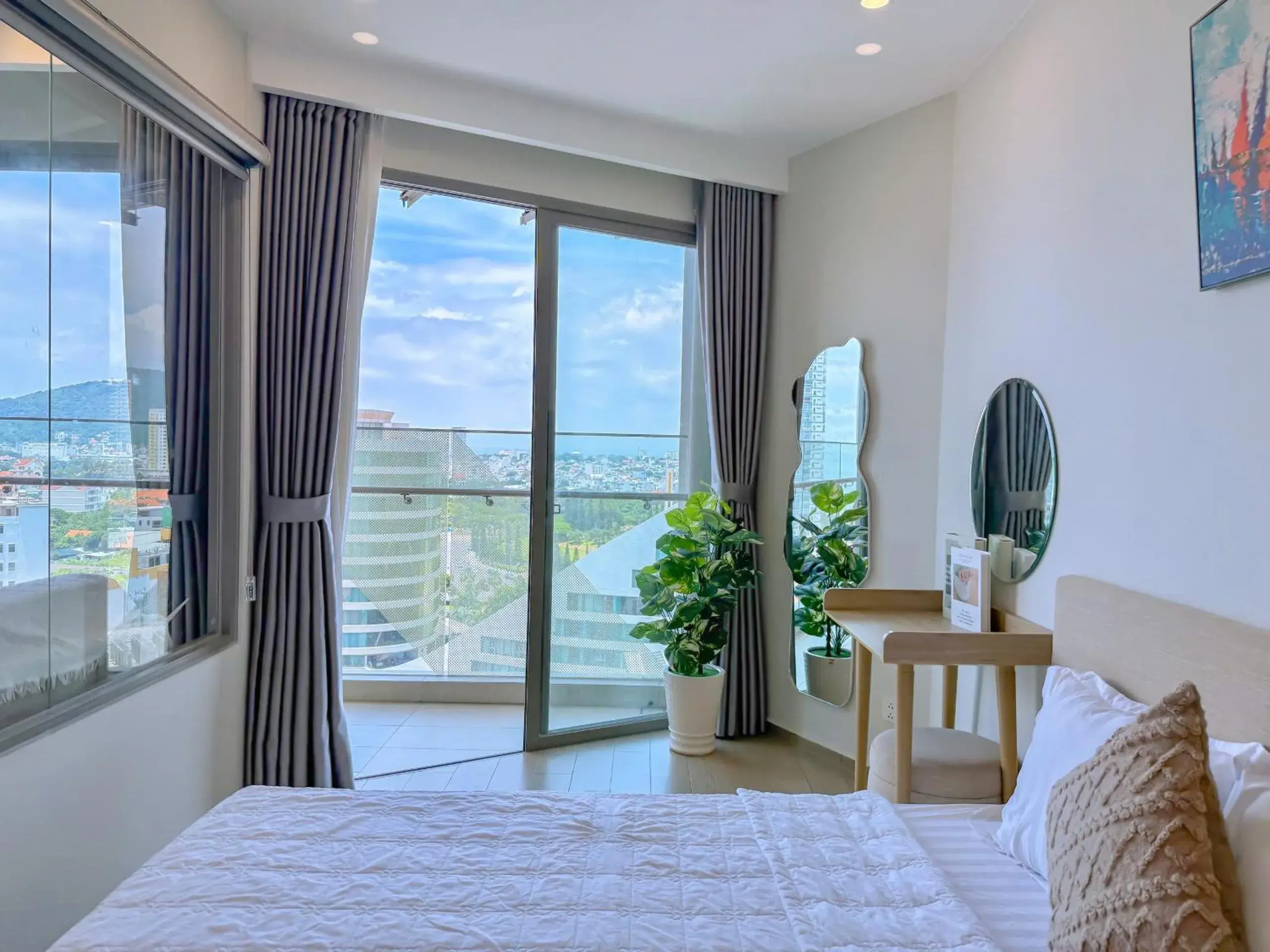 Bedroom, Bed in The Sóng Vũng Tàu Apartment Bedroom, Bed in The Sóng Vũng Tàu Apartment