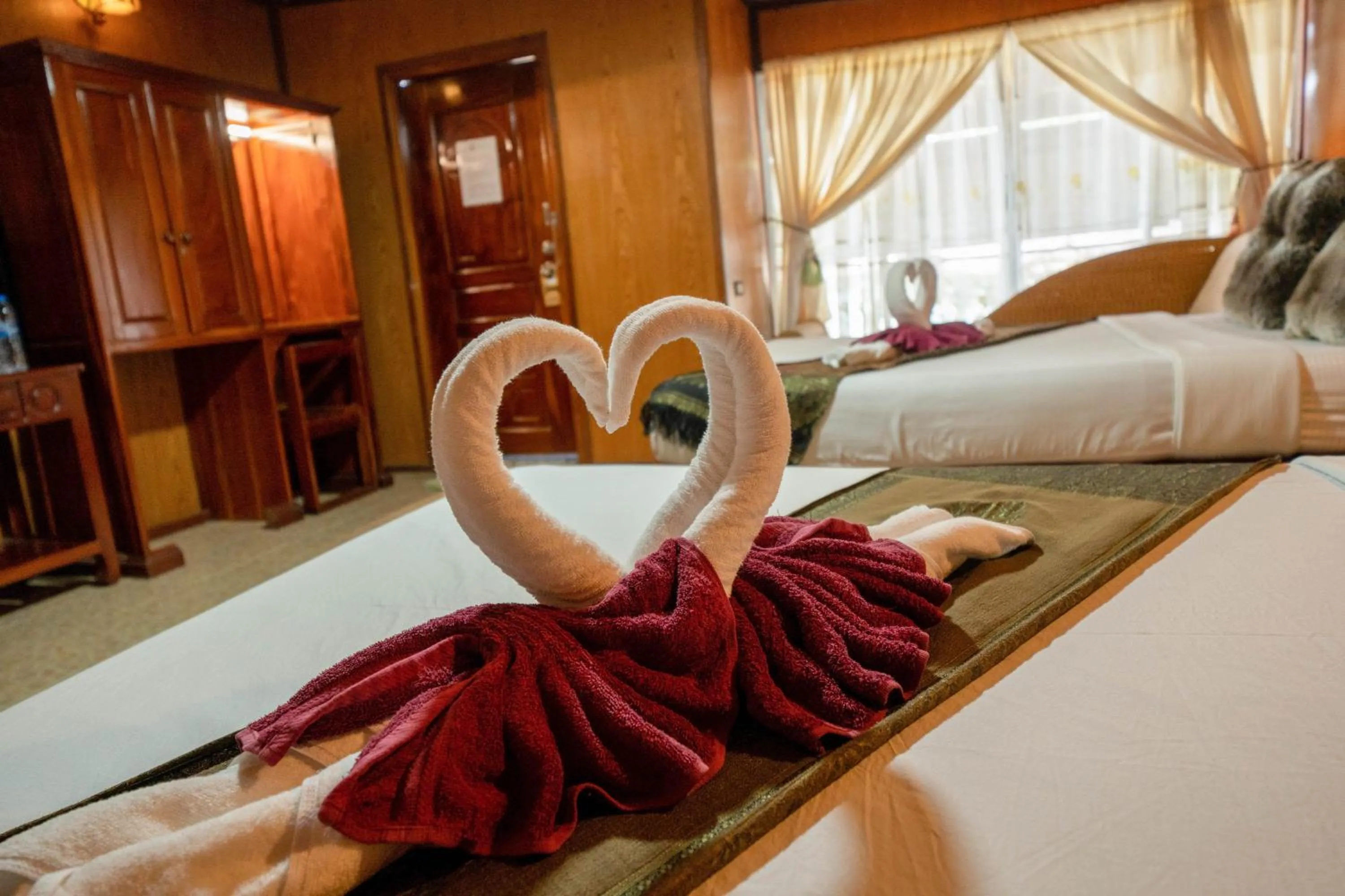 Bed in Tongta Phaview Resort