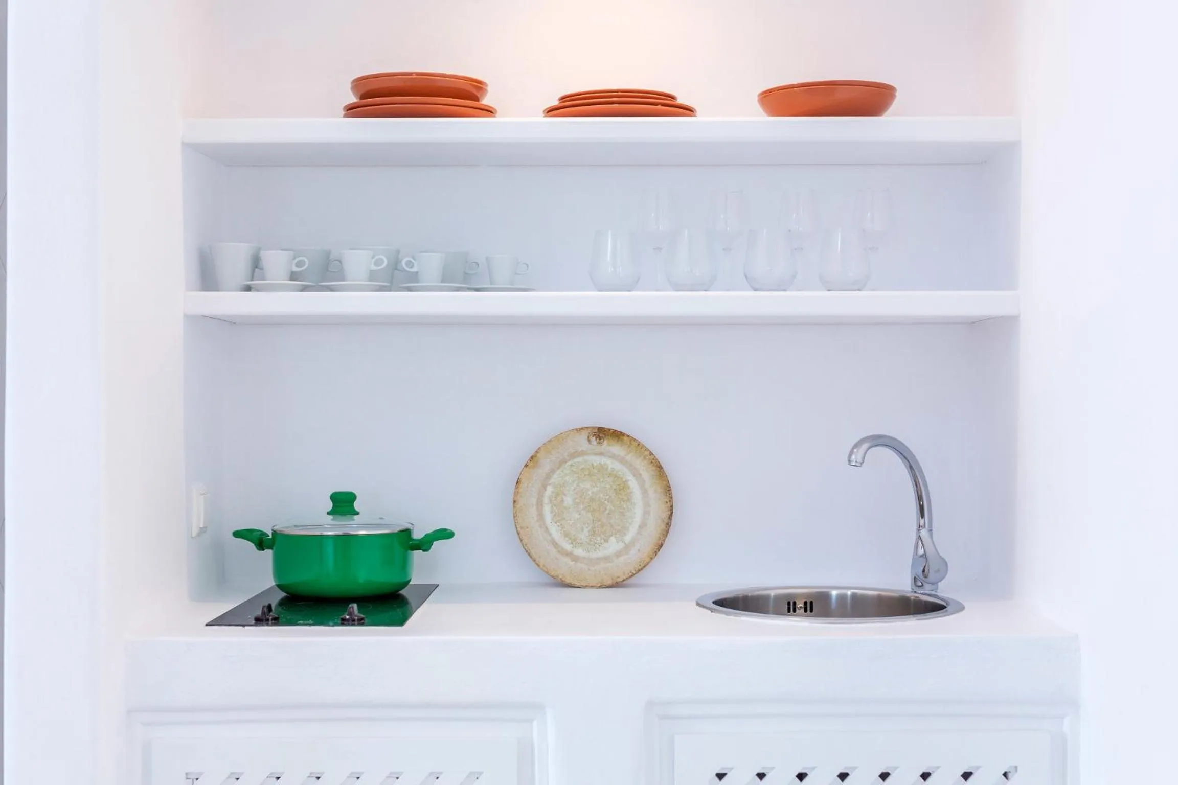 Kitchen or kitchenette in Skyfall Suites - Adults Only