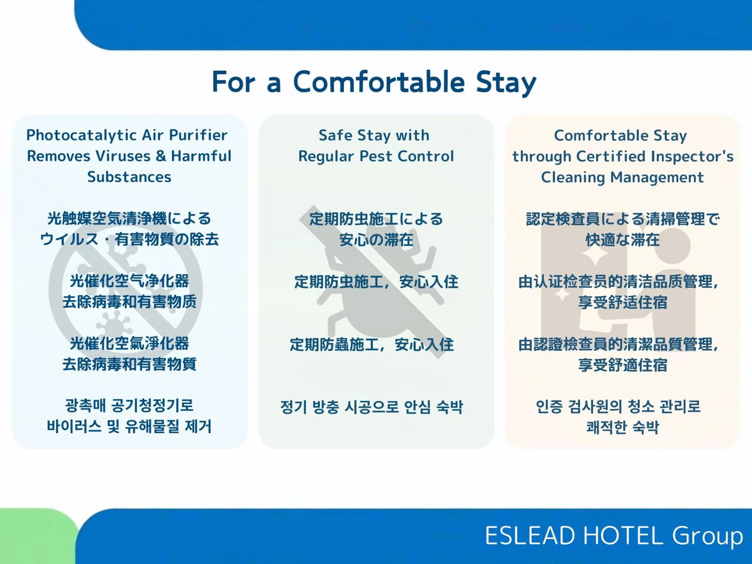 Text overlay in ESLEAD HOTEL Osaka Shinsaibashi