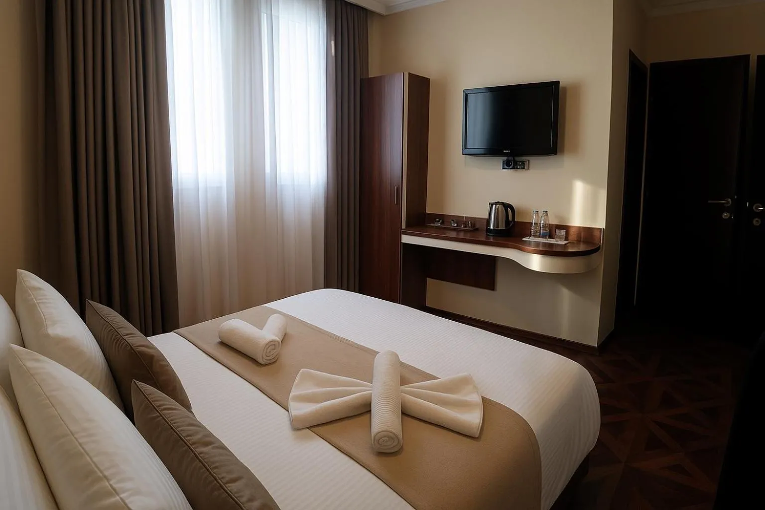Bed in Hotel Shadervan