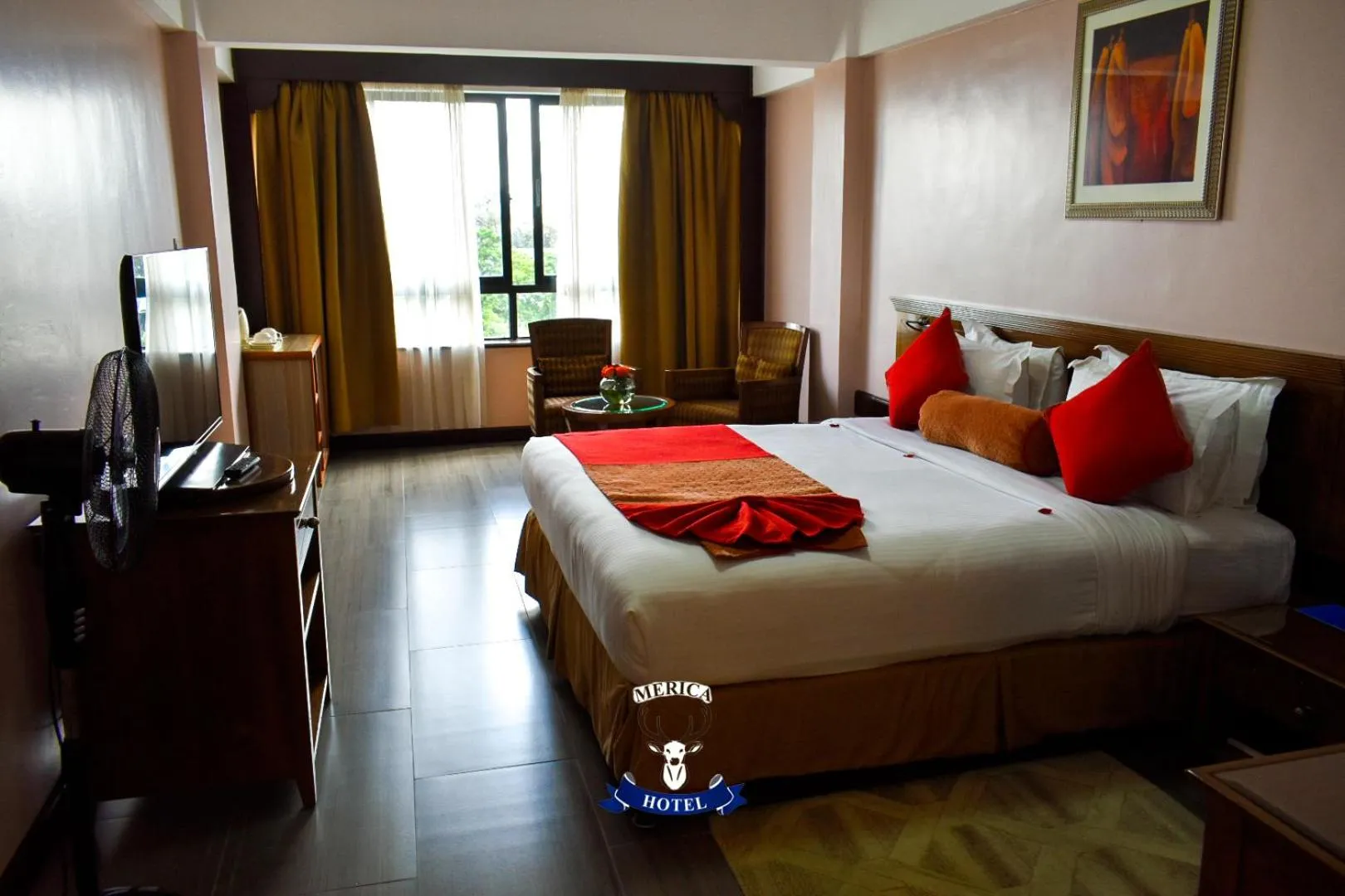 Bedroom, Bed in Merica Hotel