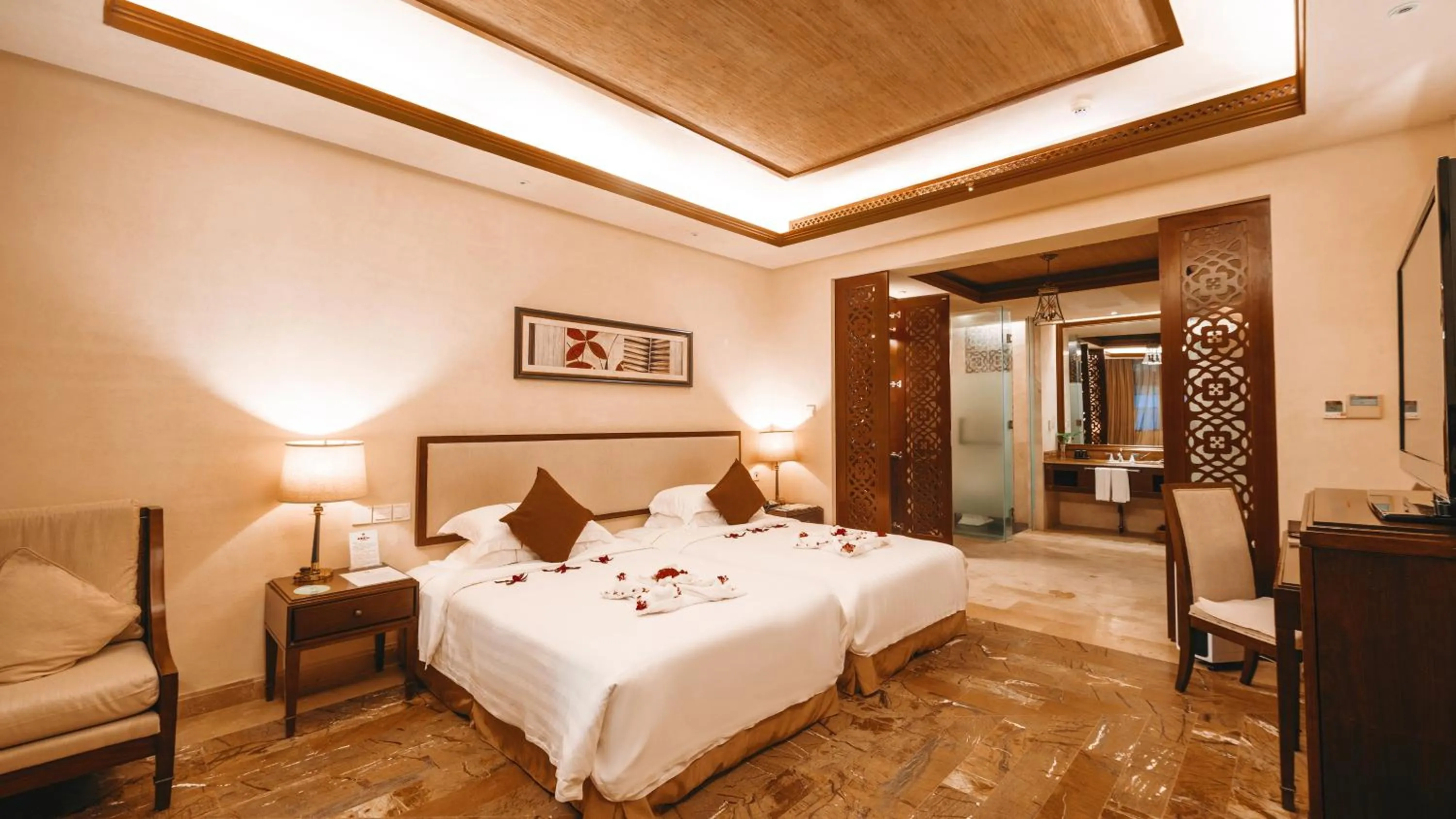 Bedroom, Bed in Stony Brook Villa Jianguo Resort Sanya