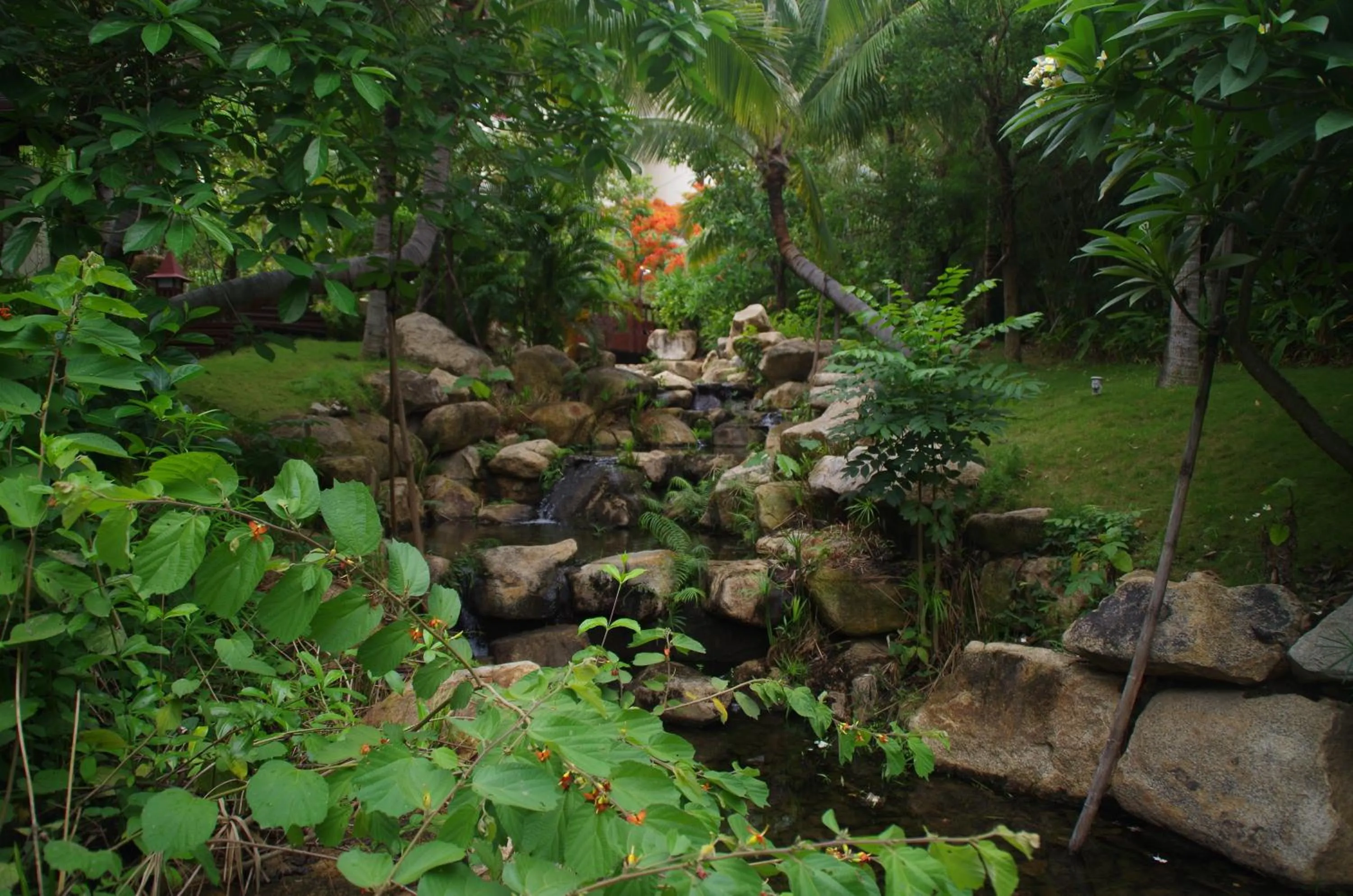 Garden in Stony Brook Villa Jianguo Resort Sanya