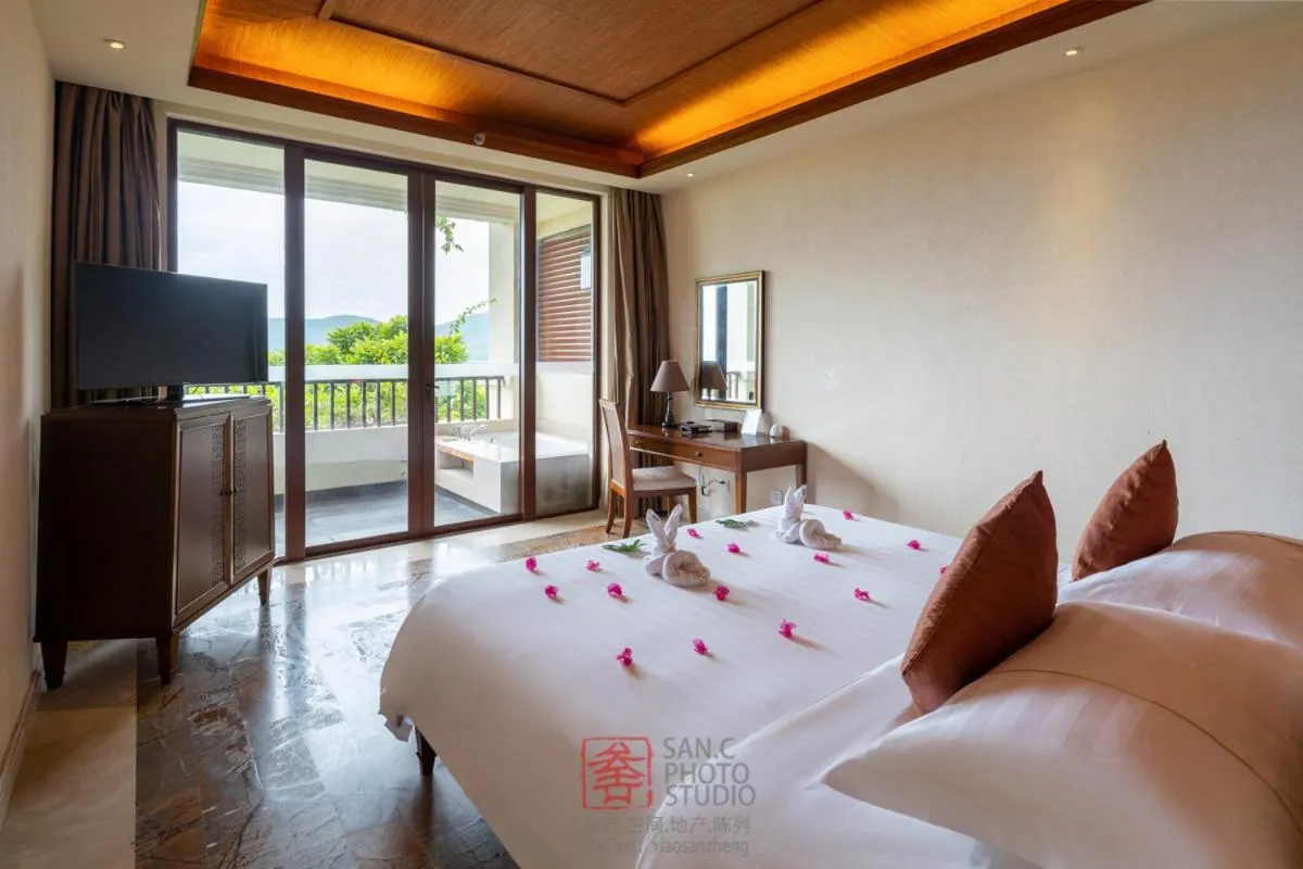 Bedroom, Bed in Stony Brook Villa Jianguo Resort Sanya