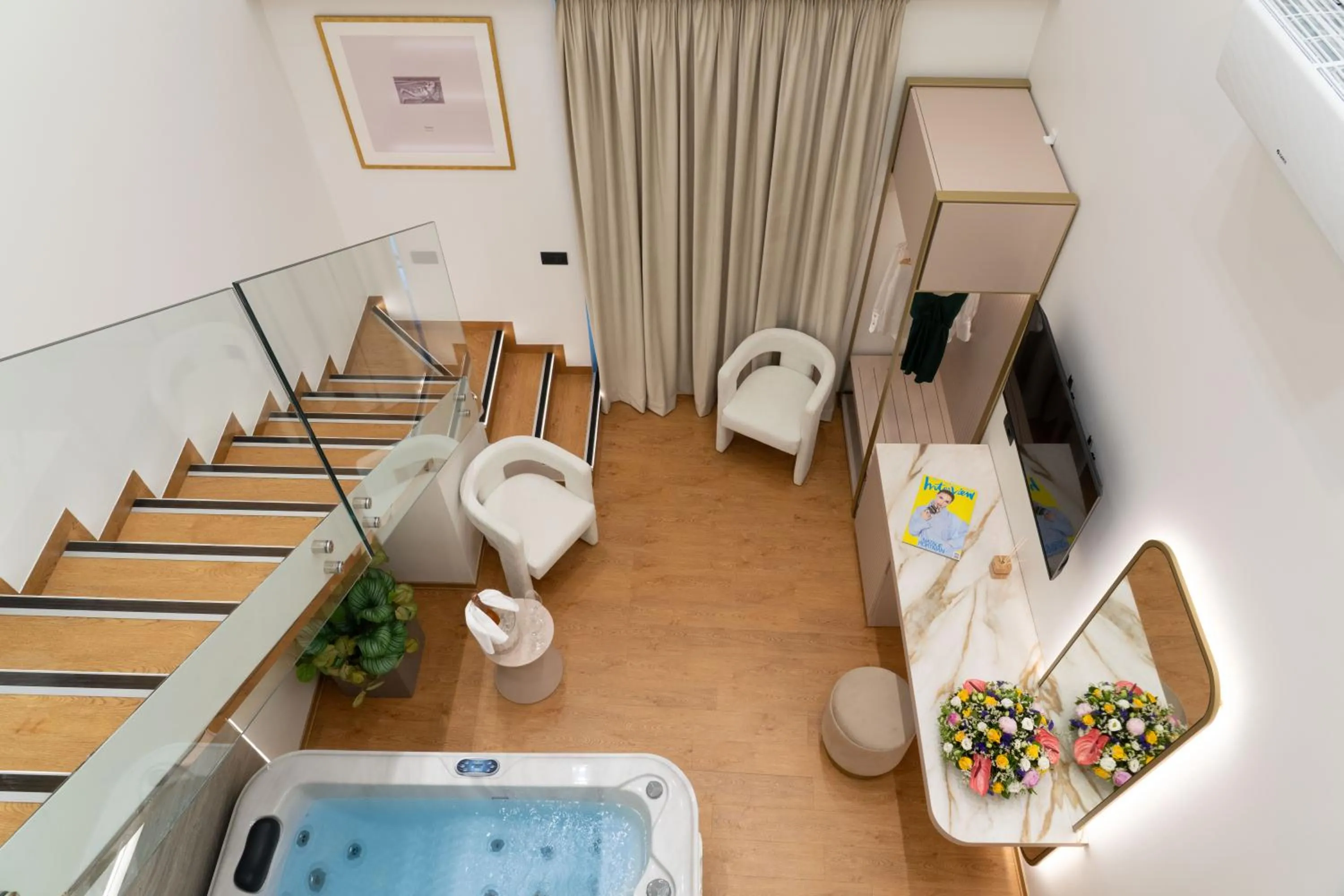 Living room in Aeolian Spirit Suites