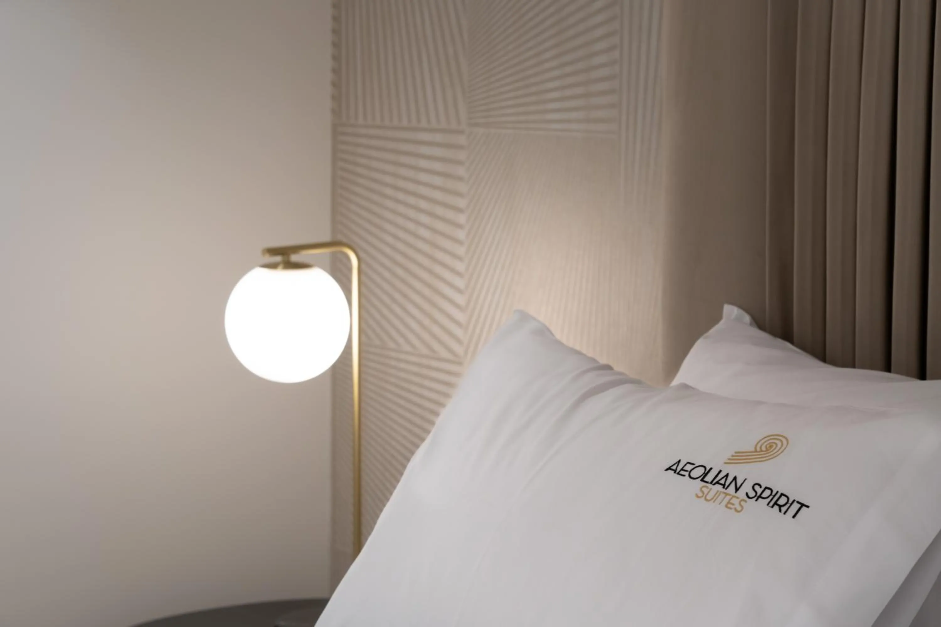 Bed in Aeolian Spirit Suites