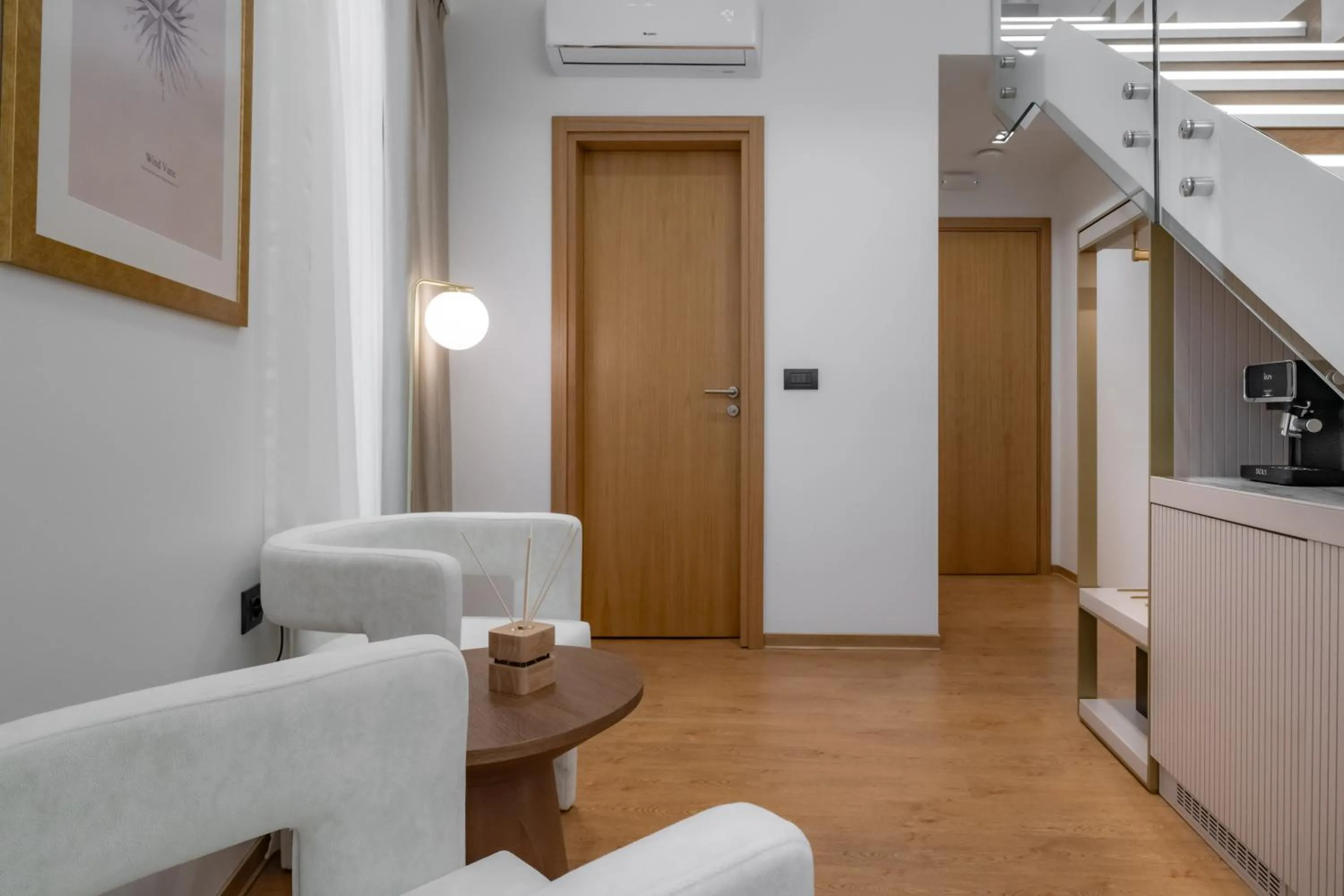 Living room in Aeolian Spirit Suites