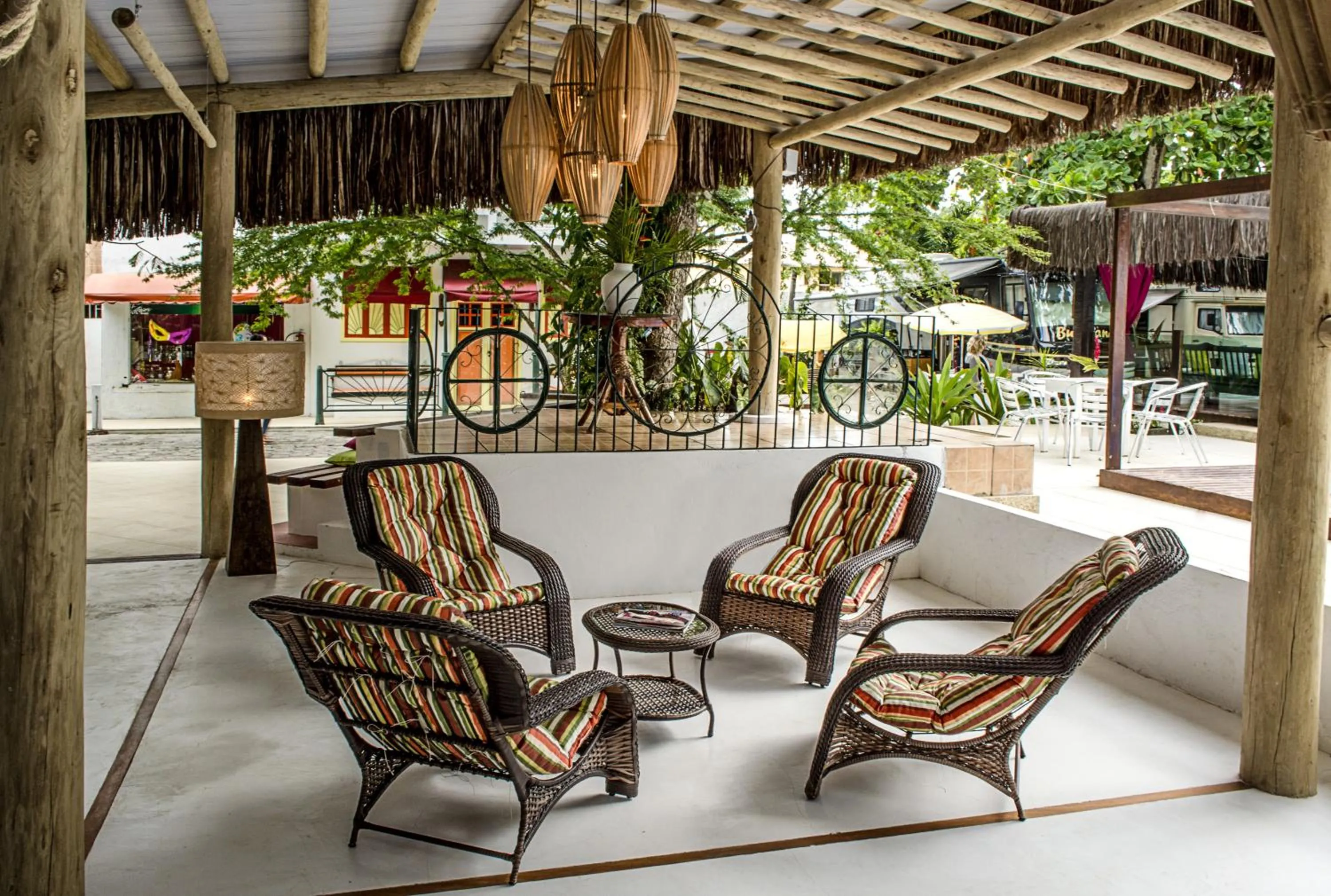 Patio in Hotel Mundaí Praia Camping e Est para Mh