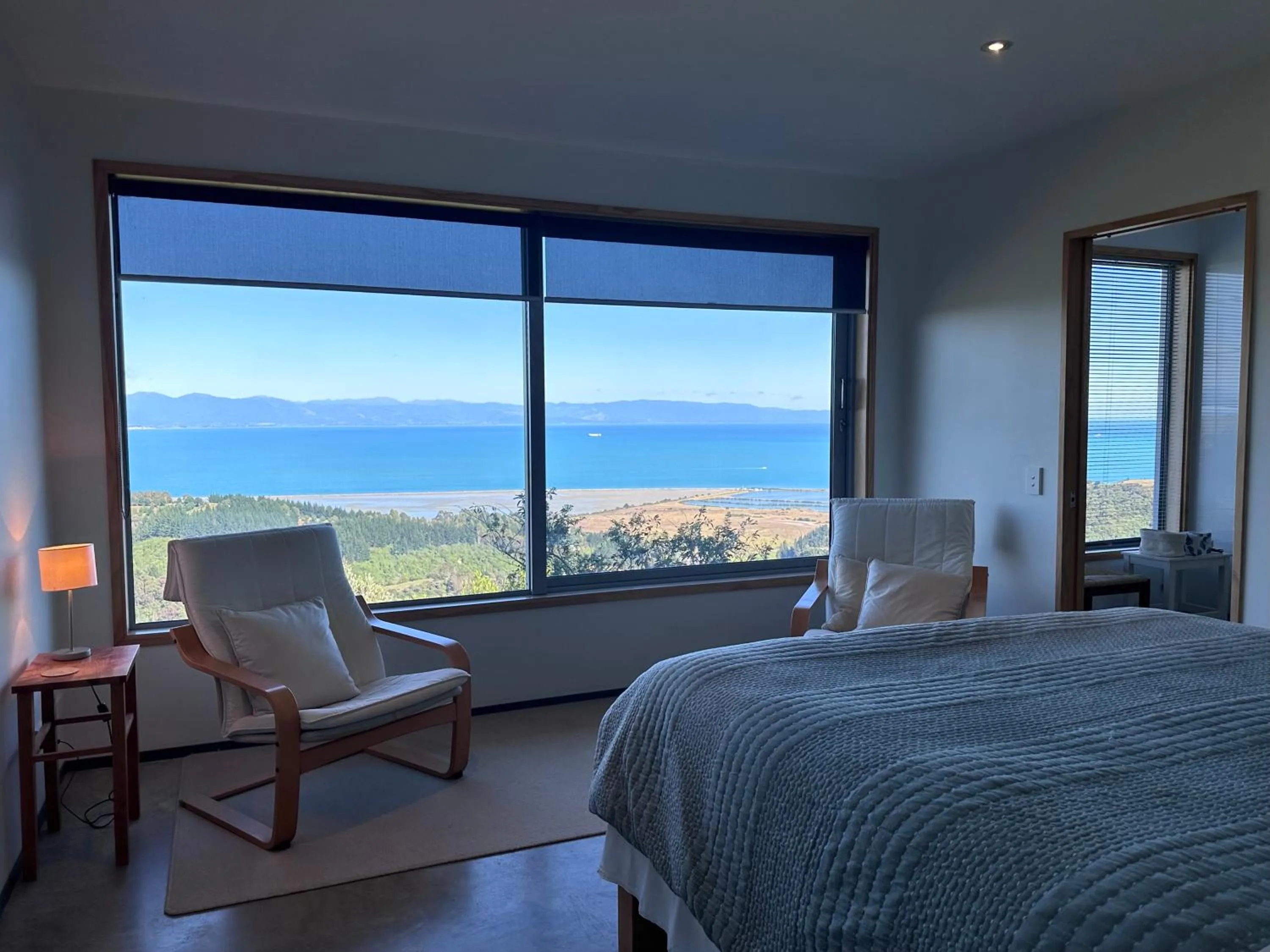 Bed in Big Sky Nelson Luxury Eco B&B