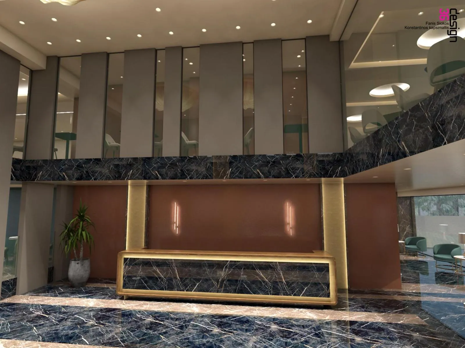 Lobby or reception in Great Athens Hotel