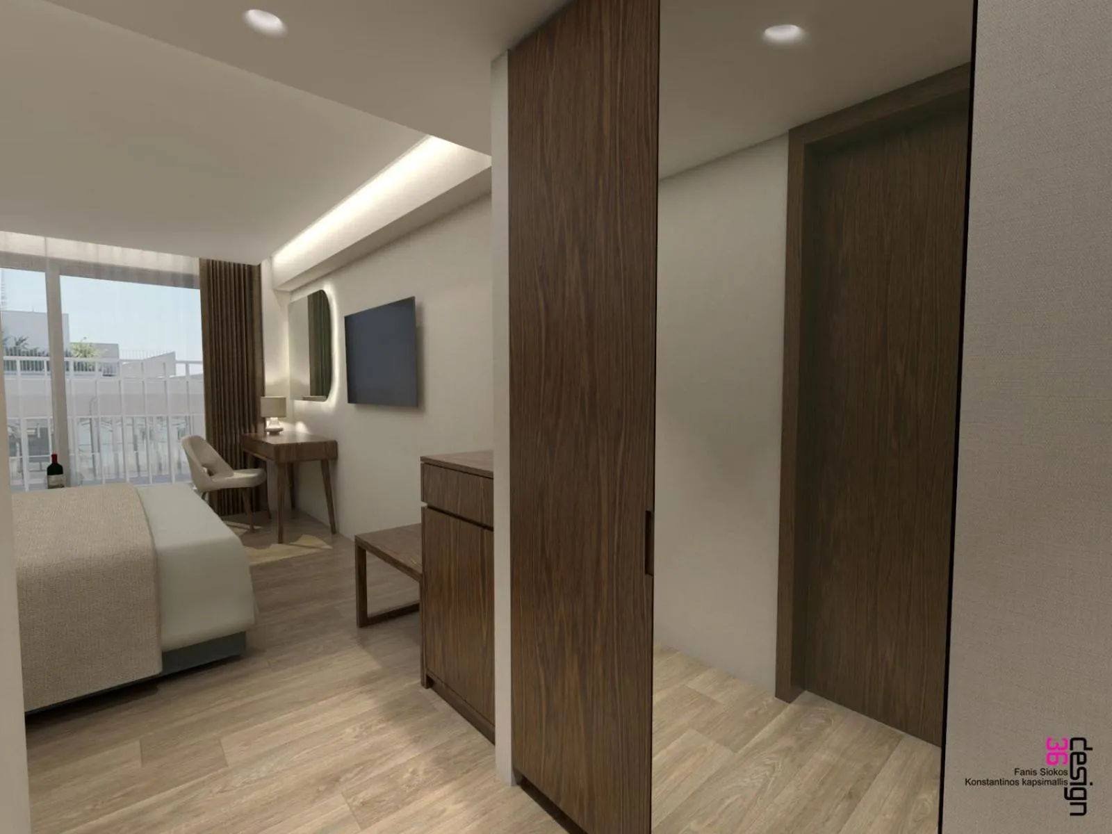 minibar, Bed in Great Athens Hotel