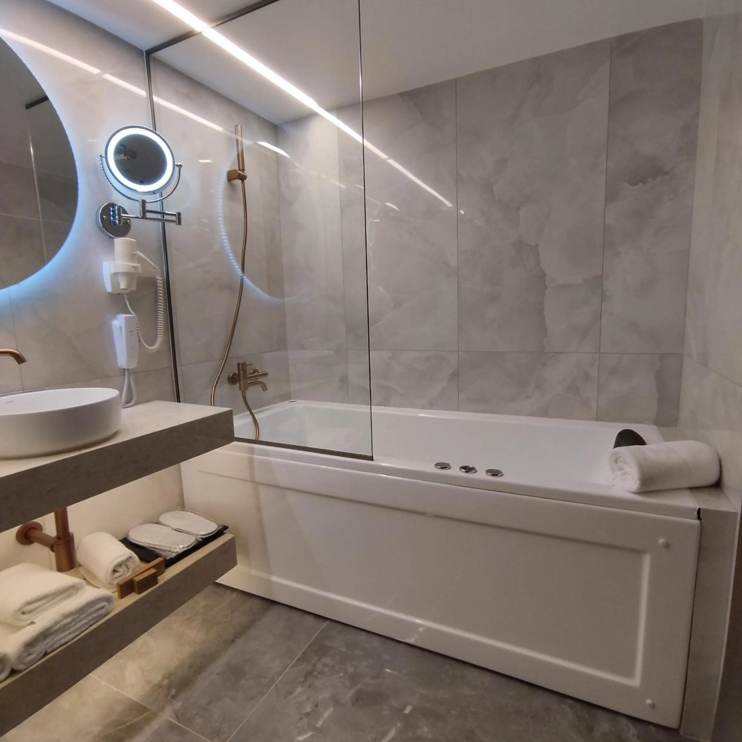 Bathroom in Great Athens Hotel