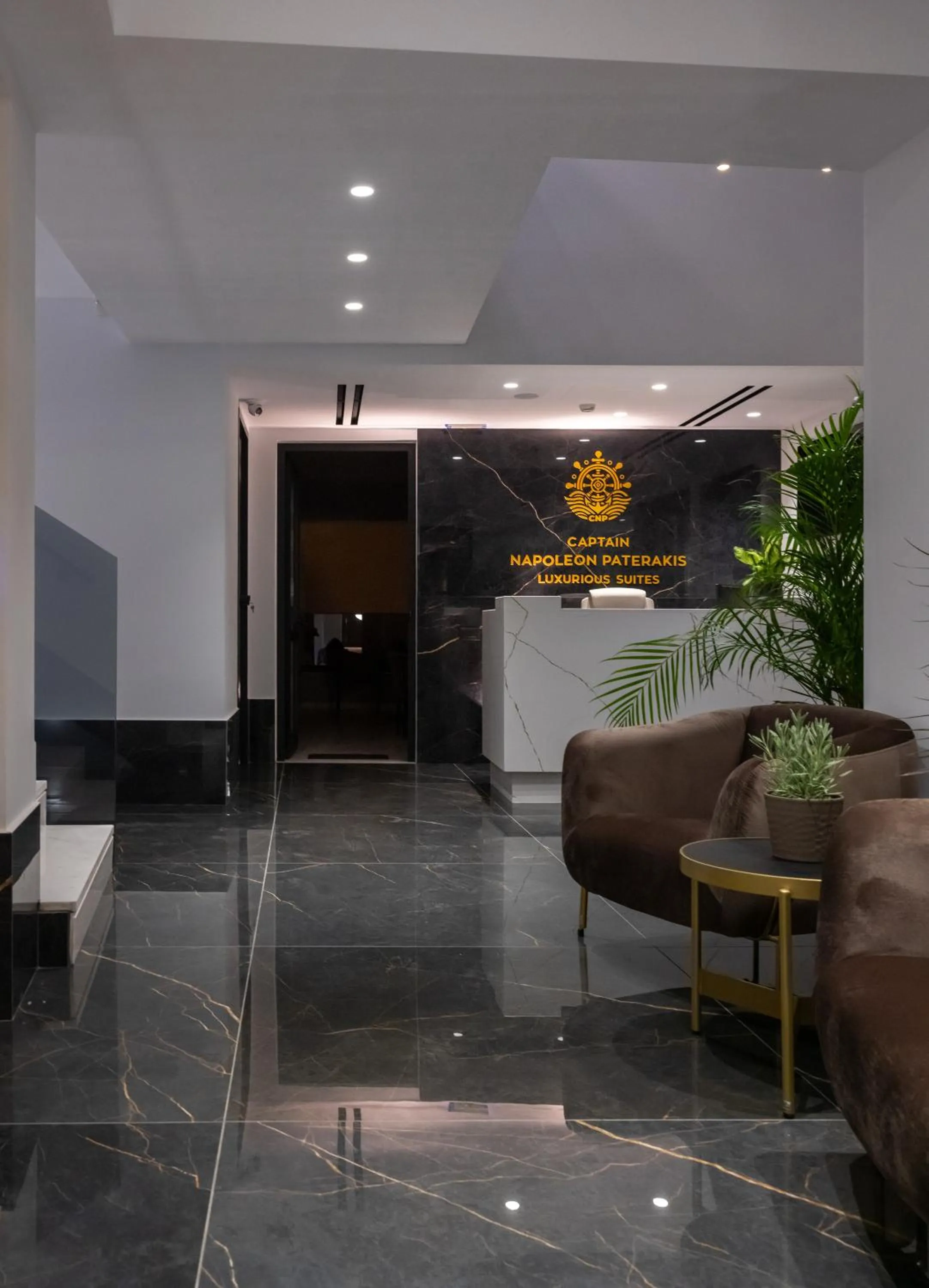 Lobby or reception in Captain Napoleon Paterakis CNP Luxurious Suites