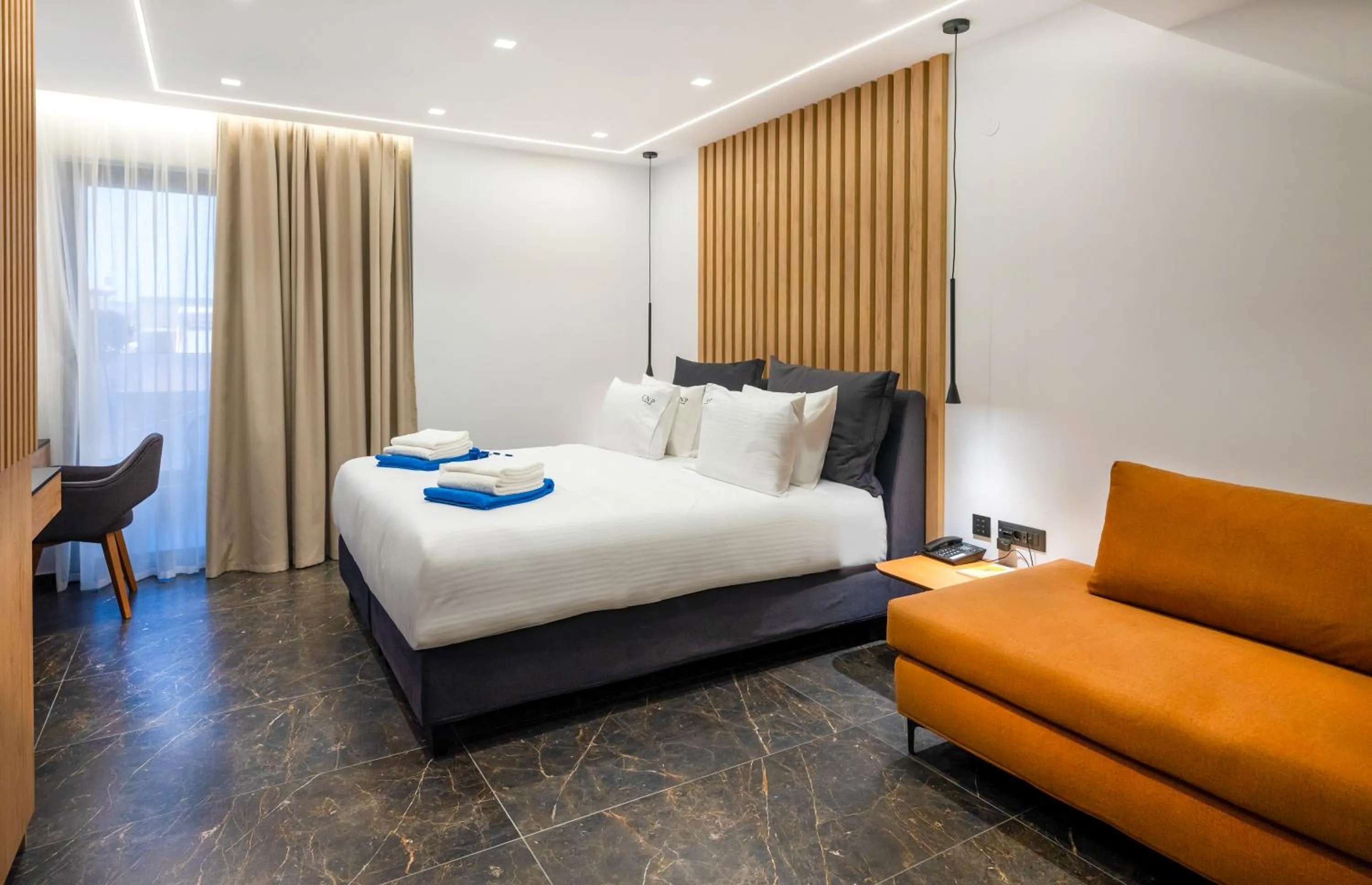 Bedroom, Bed in Captain Napoleon Paterakis CNP Luxurious Suites