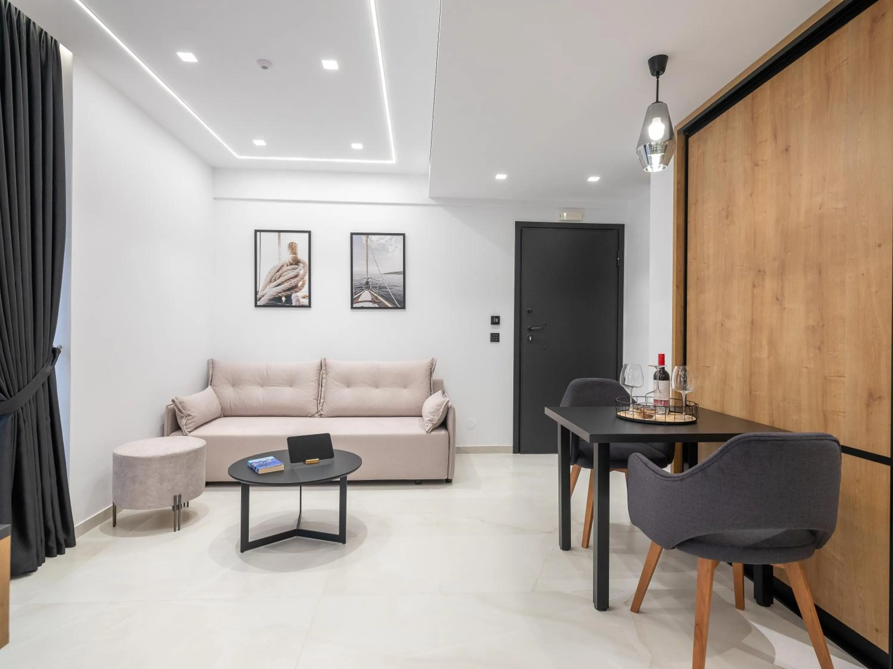 Seating area in Captain Napoleon Paterakis CNP Luxurious Suites