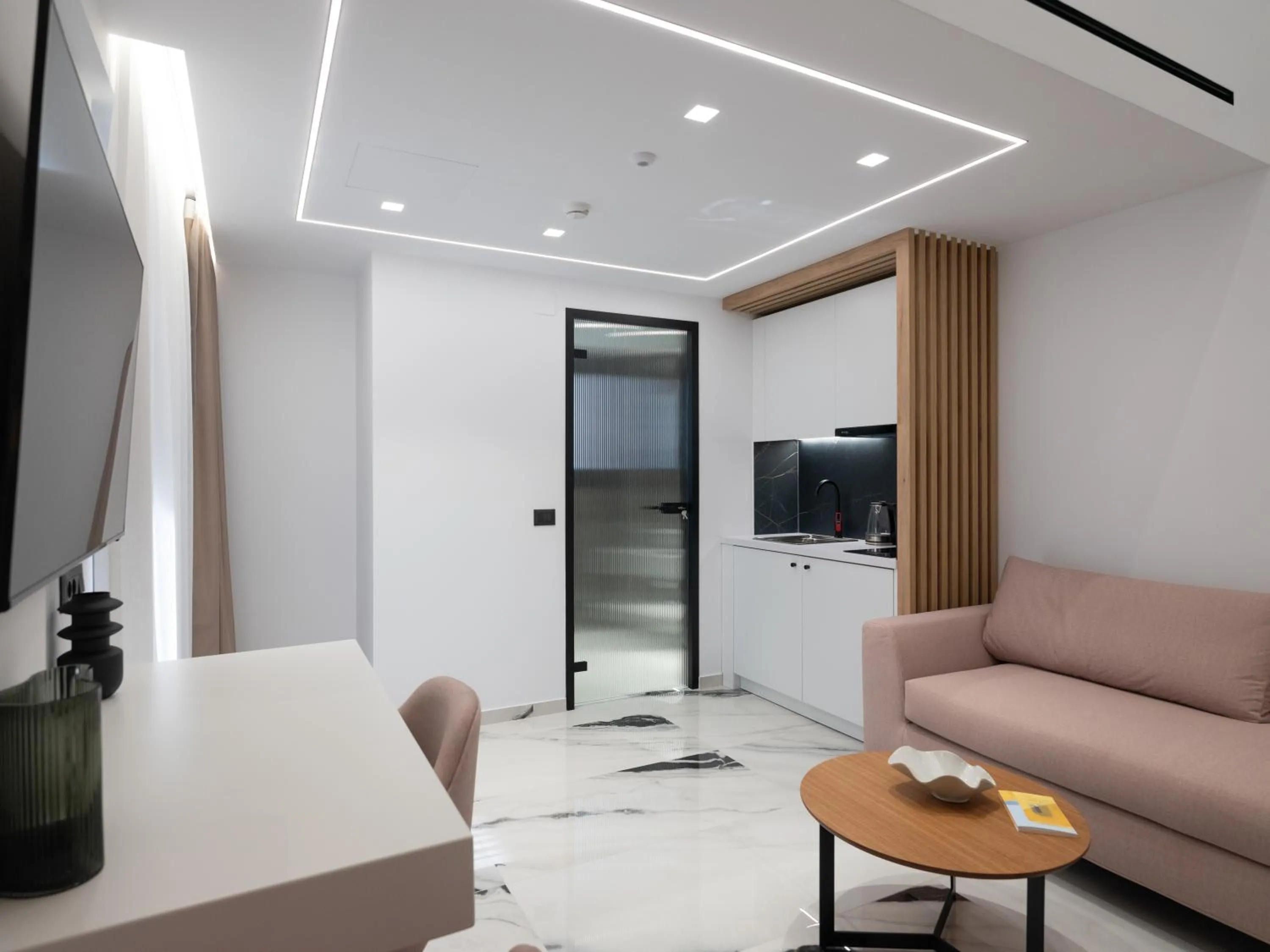 Living room in Captain Napoleon Paterakis CNP Luxurious Suites