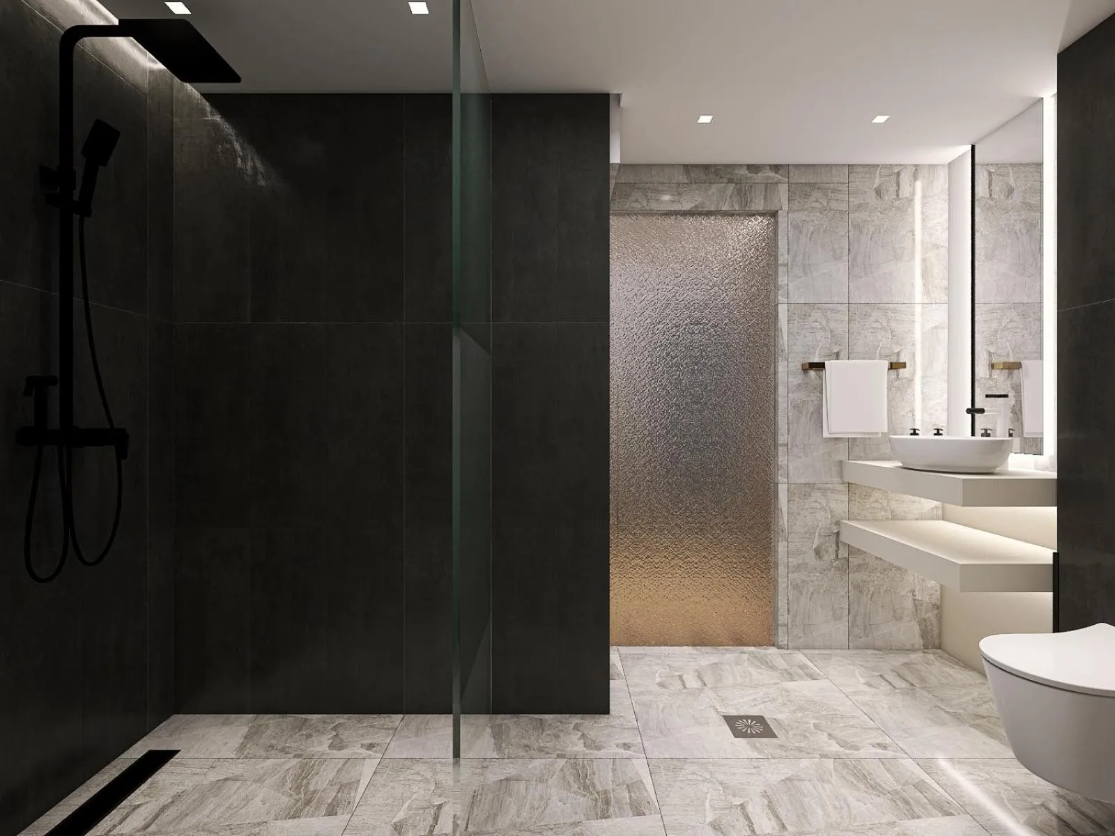 Shower in Captain Napoleon Paterakis CNP Luxurious Suites