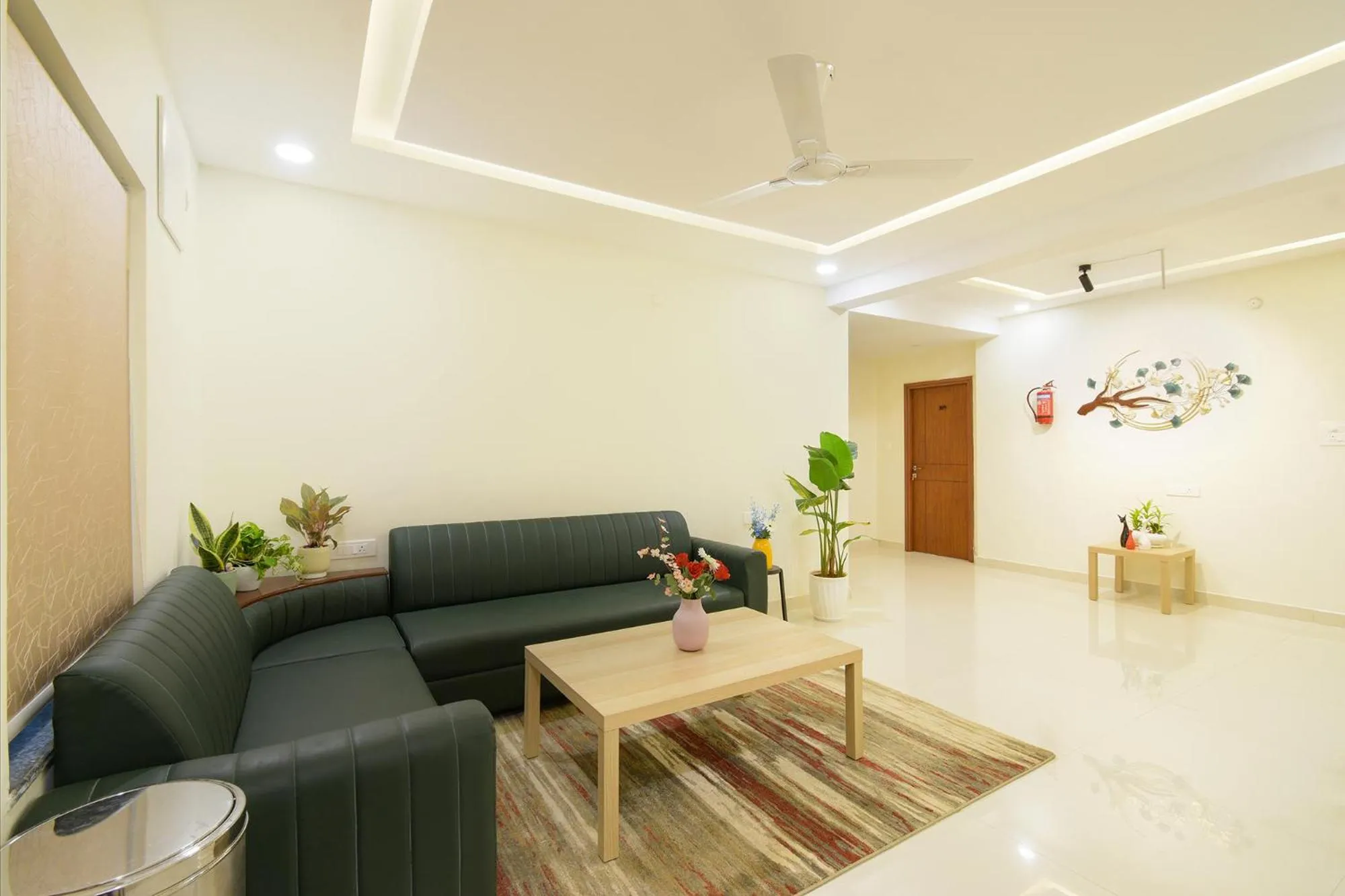 Seating area in FabHotel Prime Cozy - Nr Yashoda Hospital, Hitech City