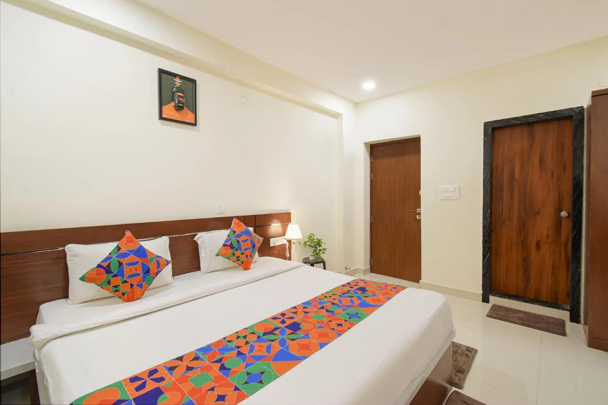 Bed in FabHotel Prime Cozy - Nr Yashoda Hospital, Hitech City