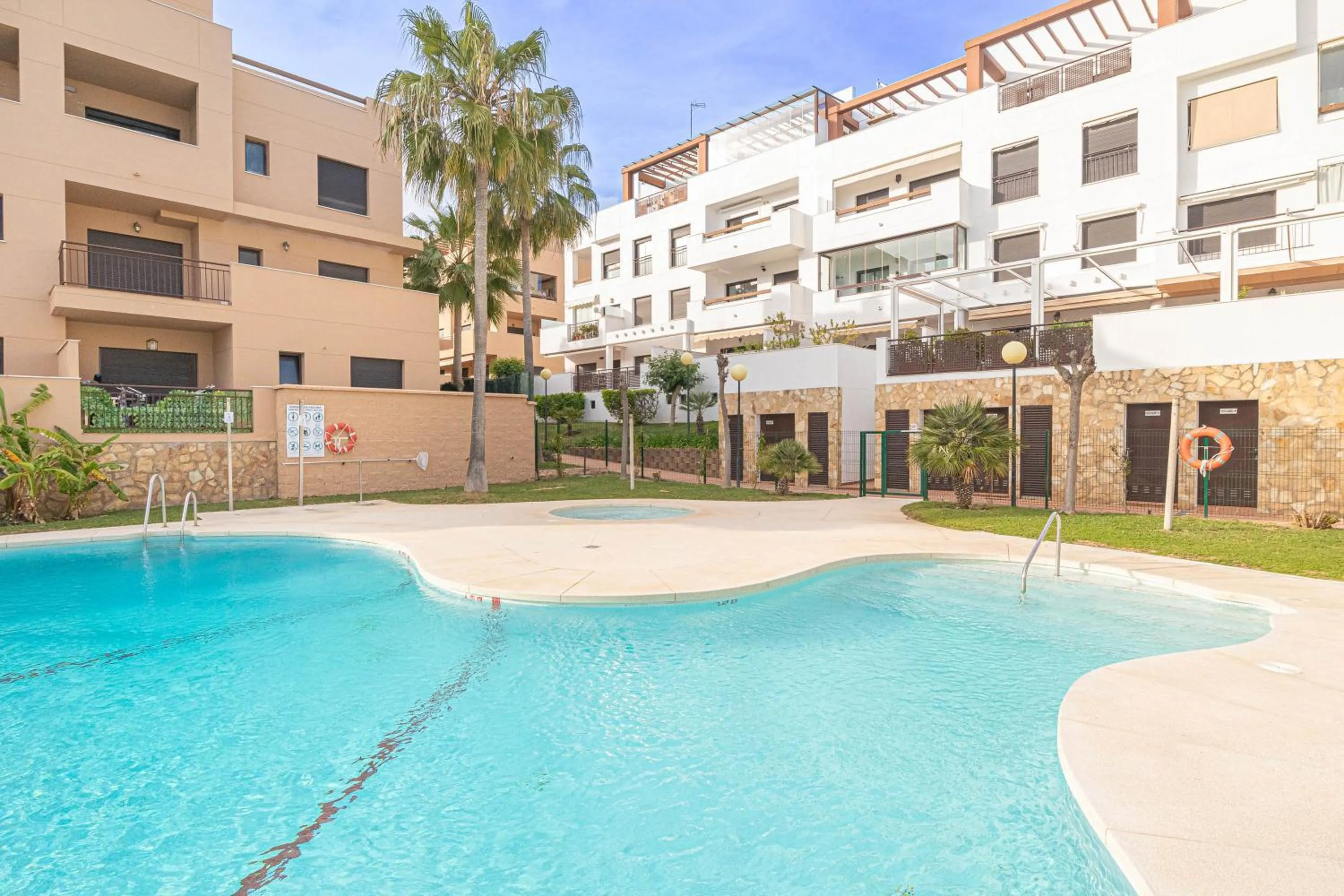 Swimming pool in Luxury Cala Blanca Walking To Beach - Happy Rentals