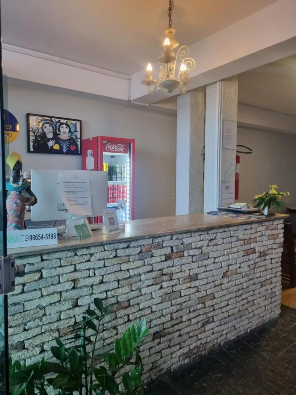 Lobby or reception in Verde Mar Pousada