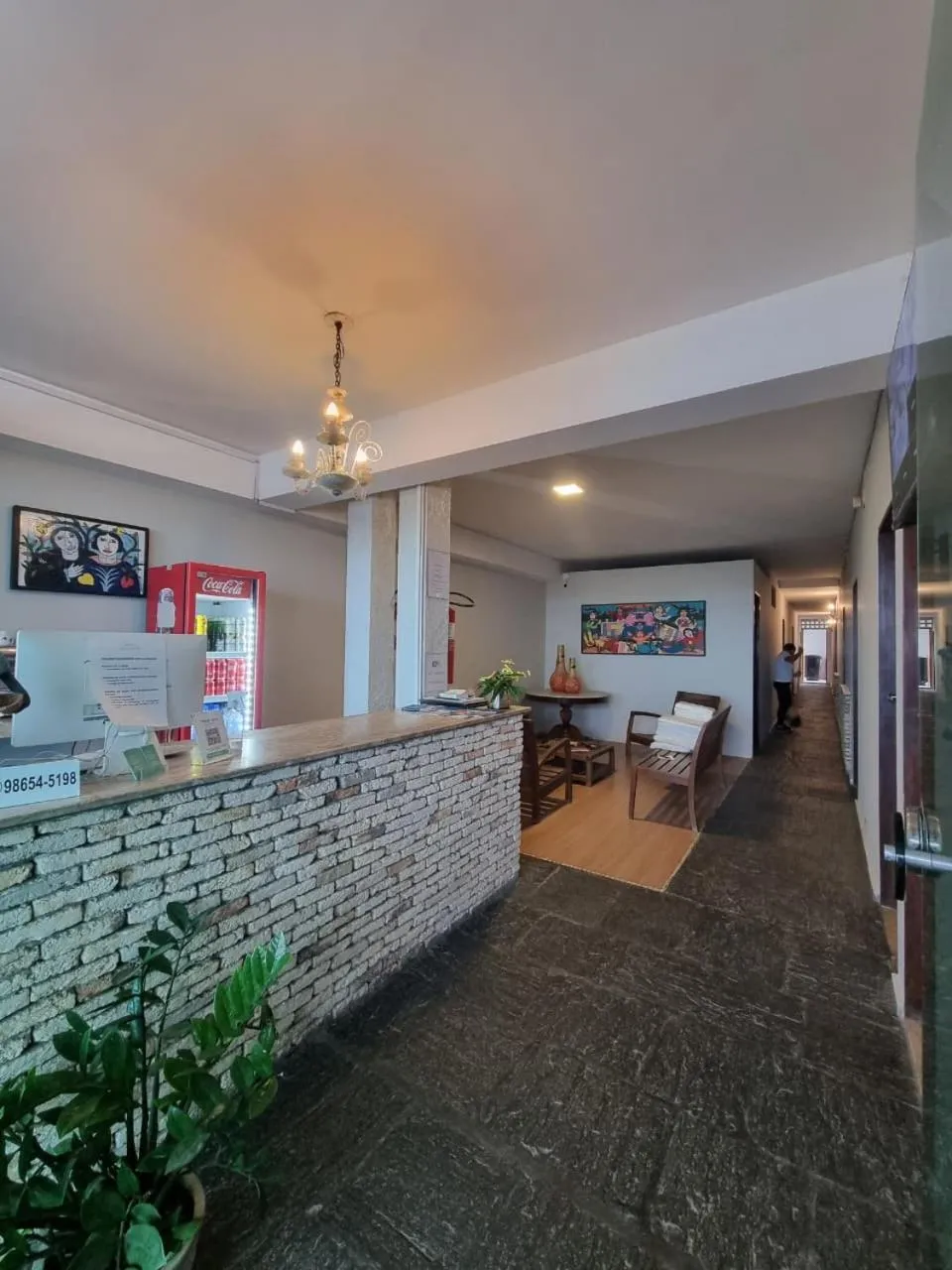 Lobby or reception in Verde Mar Pousada