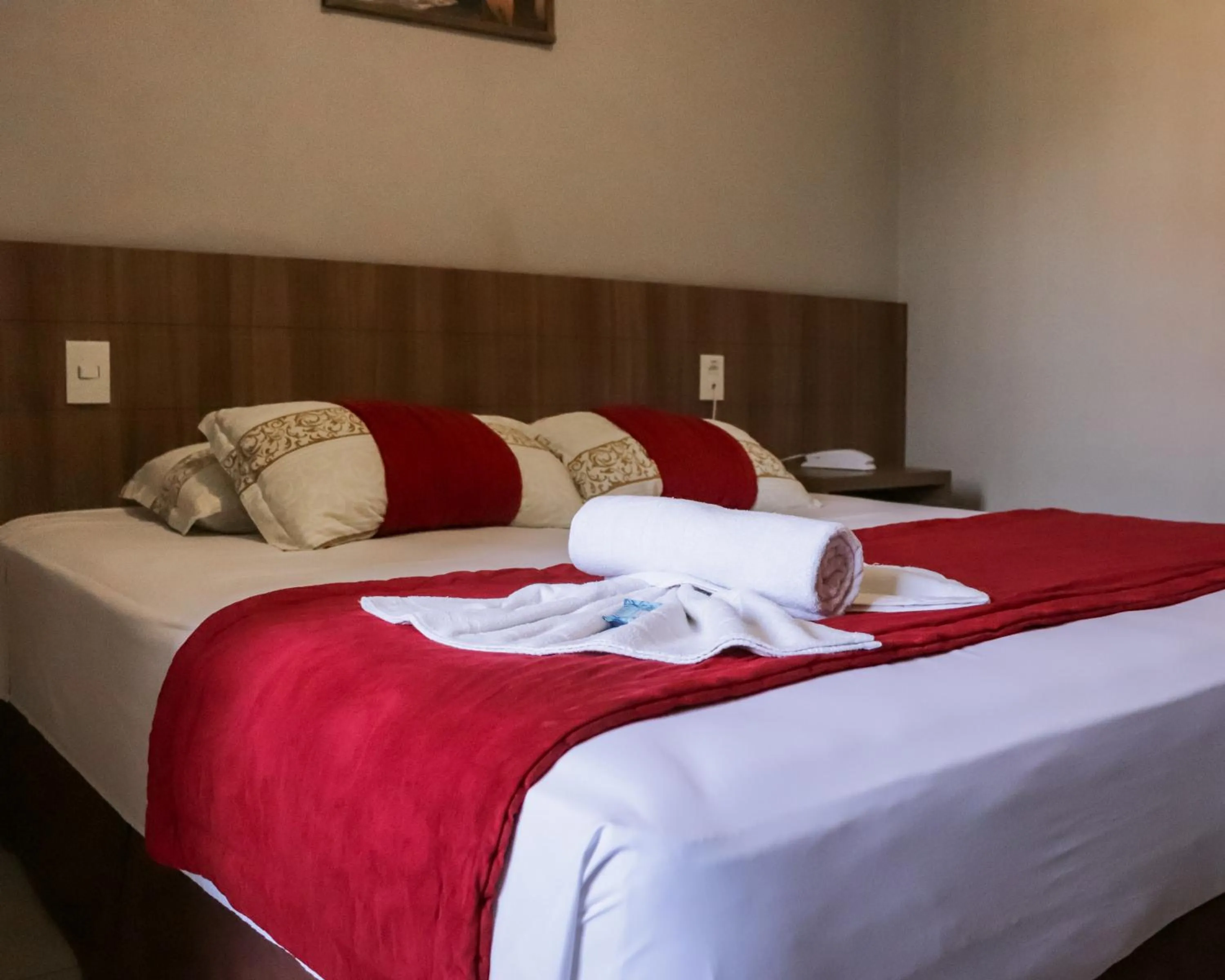 Bed in Hotel Caminhos da Serra