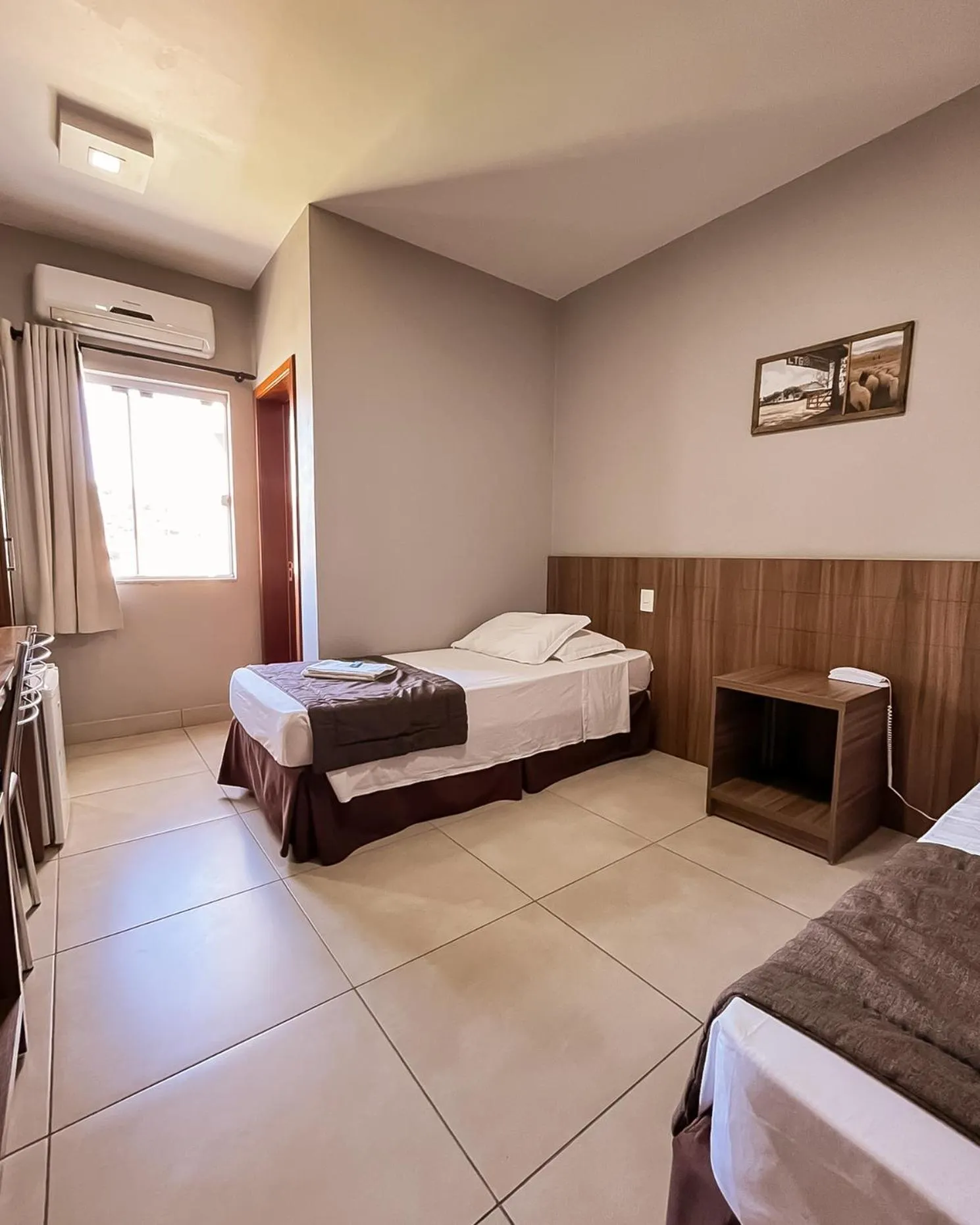 Bed in Hotel Caminhos da Serra