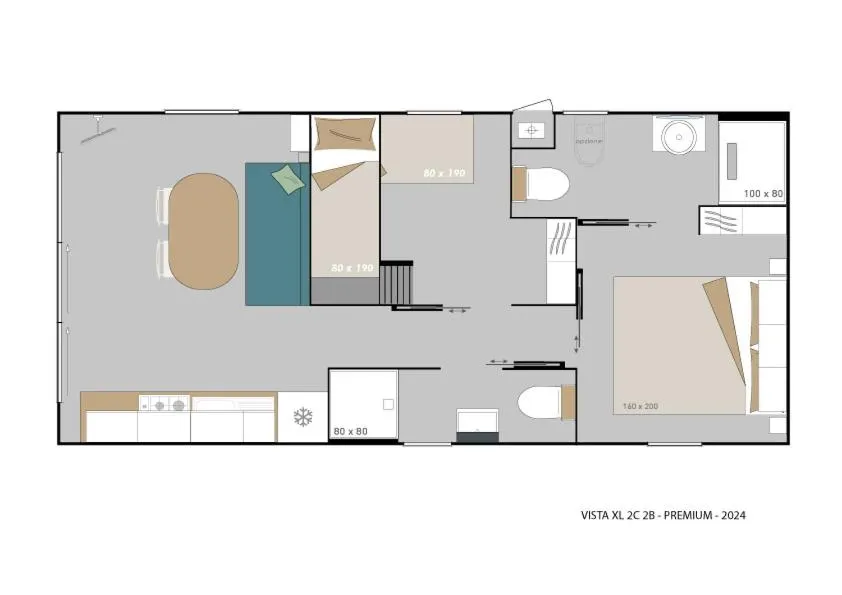 Floor plan in Camping Grande Italia