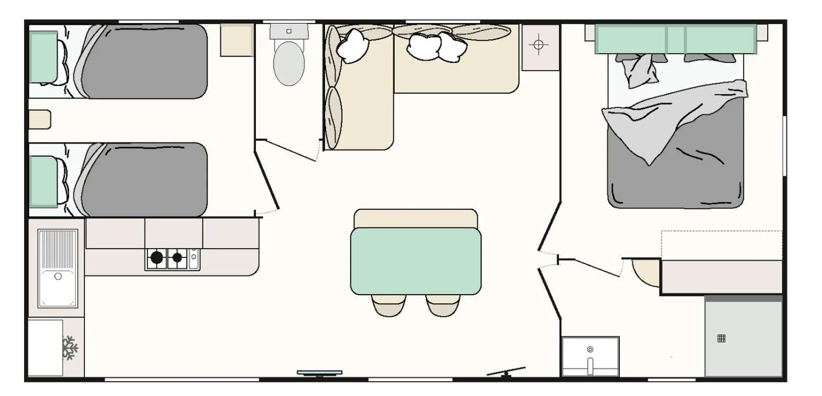 Floor plan in Camping Grande Italia