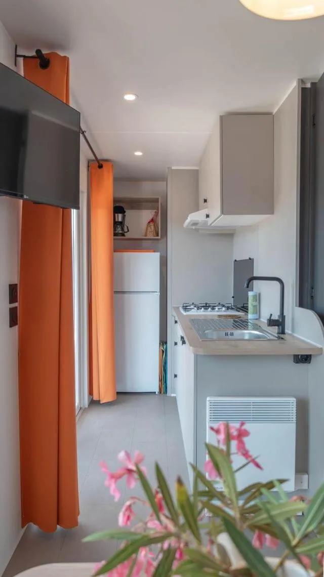 Kitchen or kitchenette in Camping Grande Italia