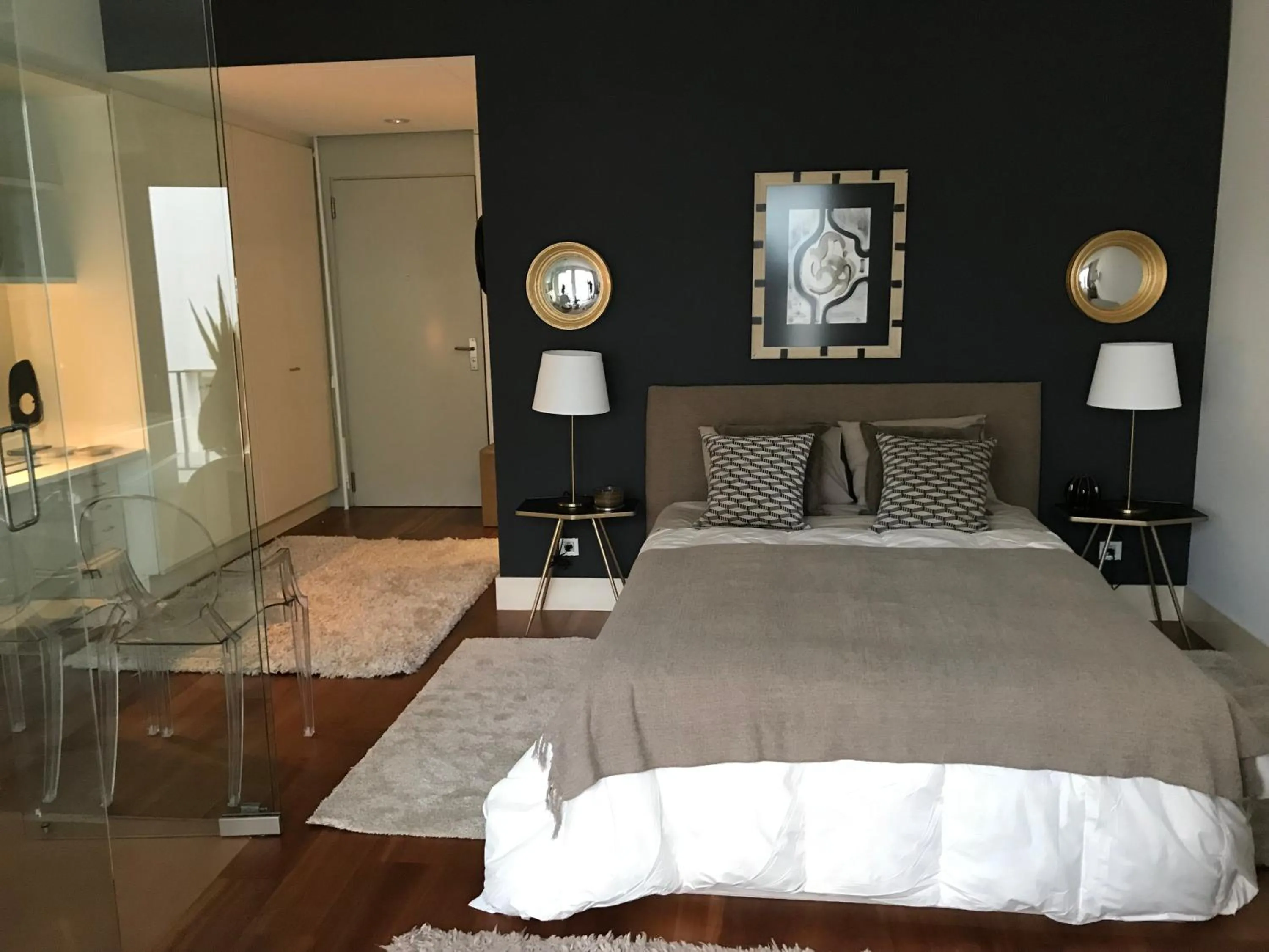 Bedroom, Bed in Lisbon Downtown Apartment Free Parking