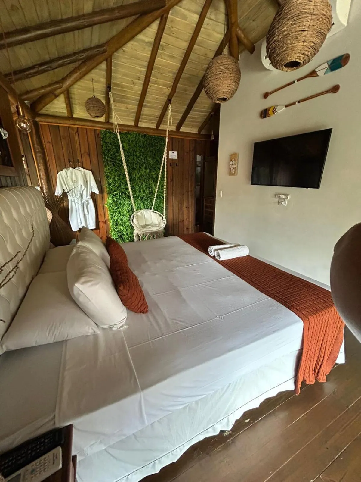 Bed in Pousada de Charme Emirados