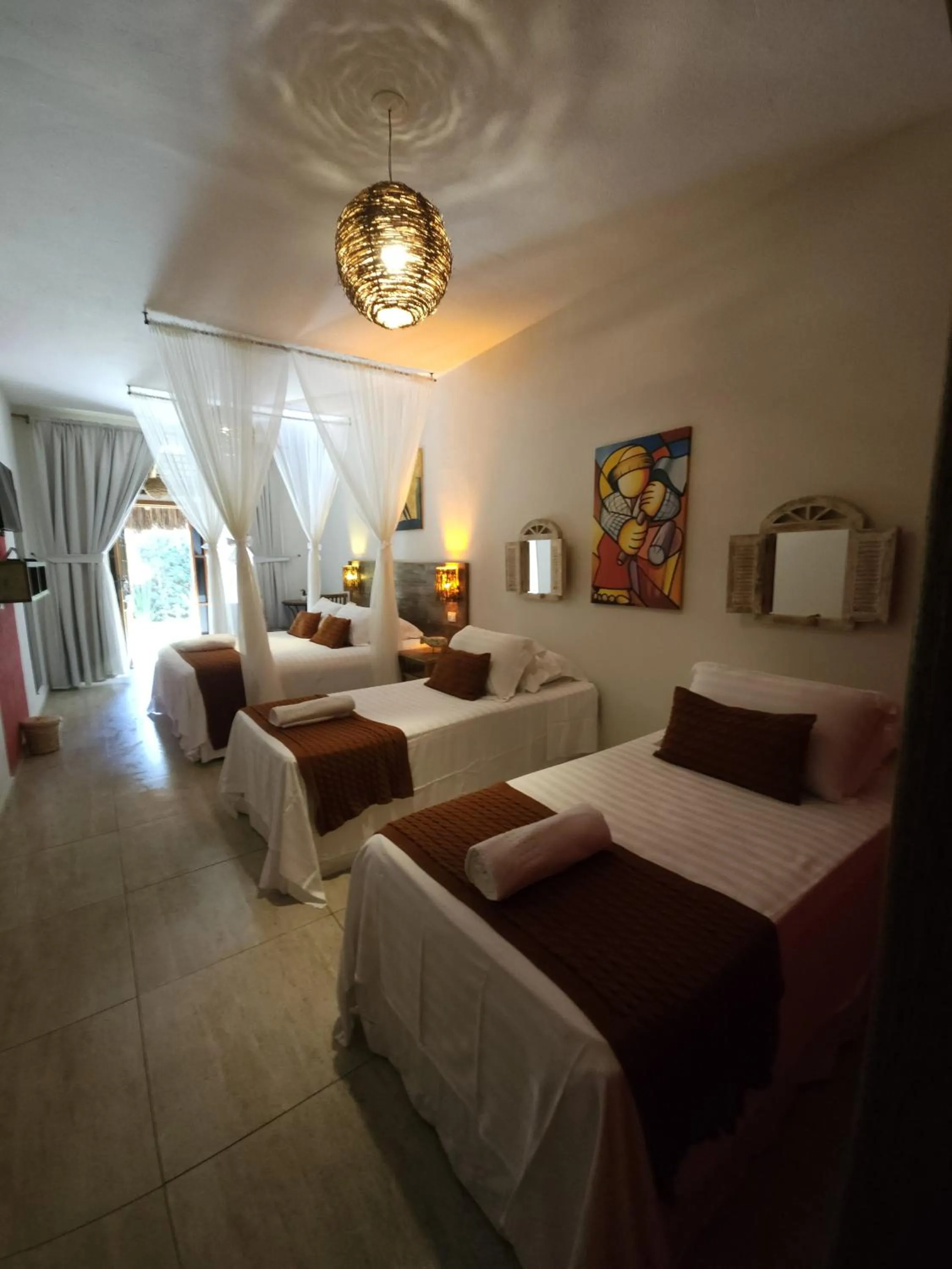 Bed in Pousada de Charme Emirados