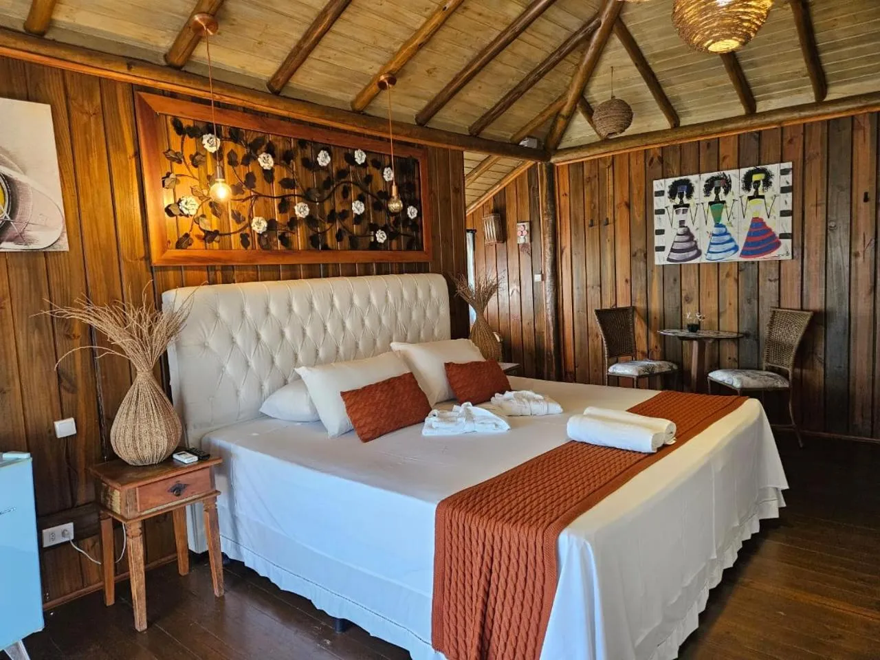 Bed in Pousada de Charme Emirados