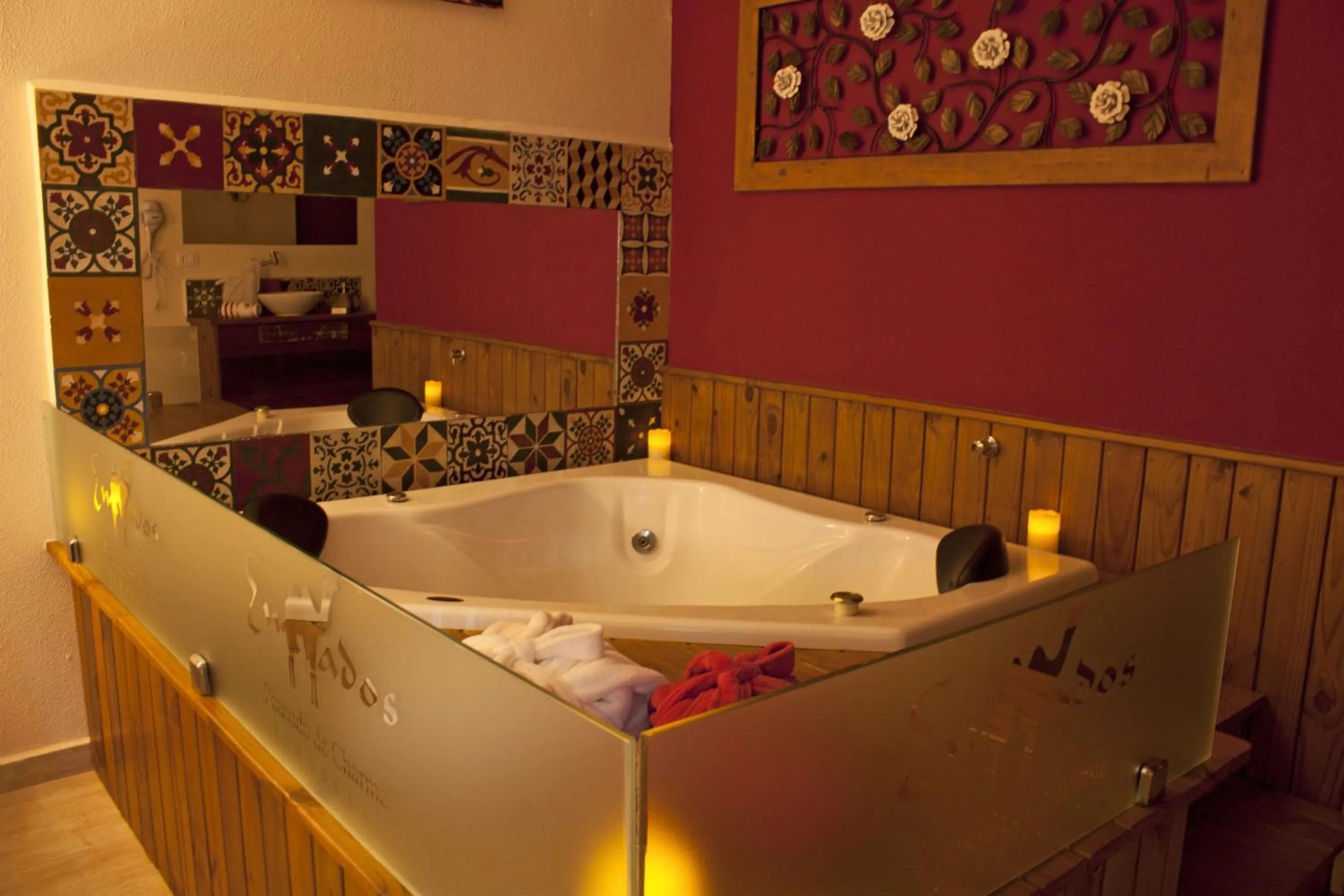 Bed in Pousada de Charme Emirados