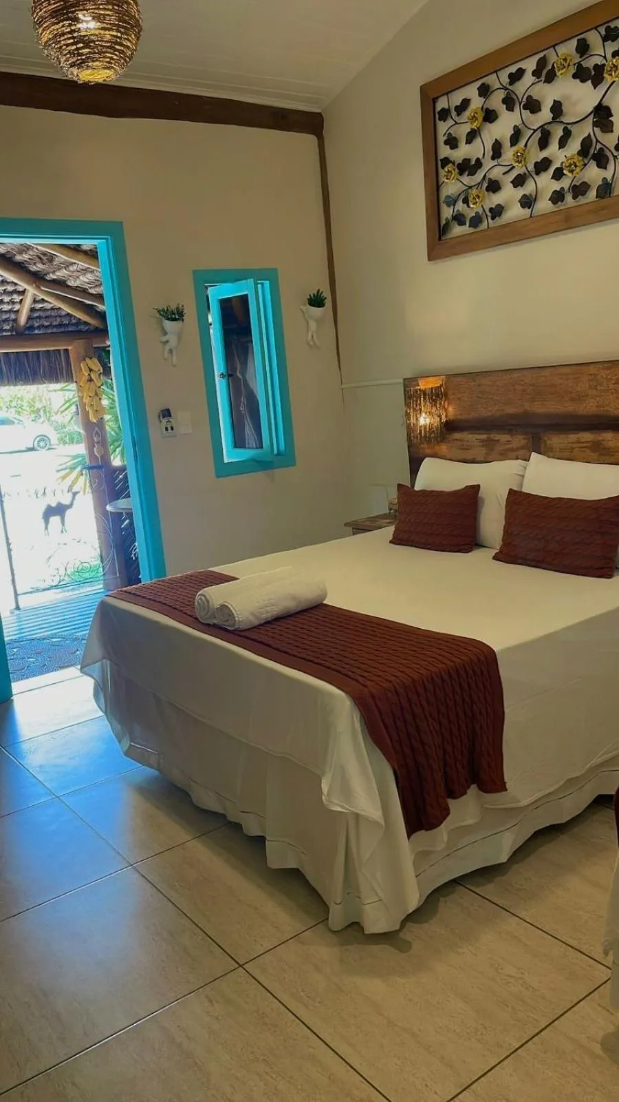 Bed in Pousada de Charme Emirados