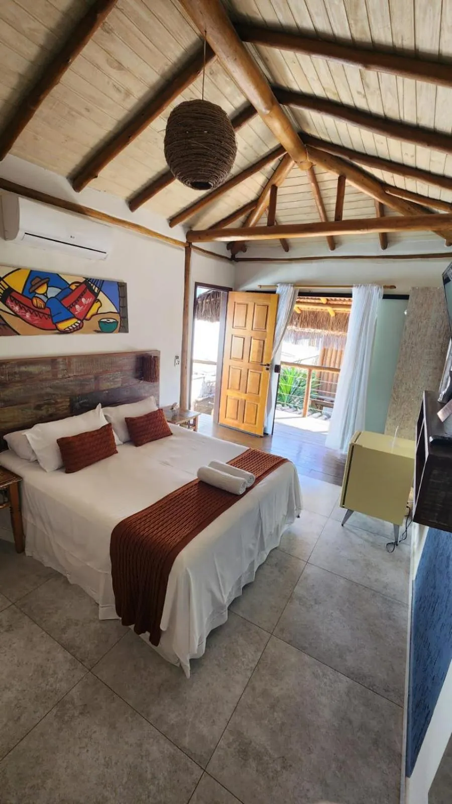 Bed in Pousada de Charme Emirados