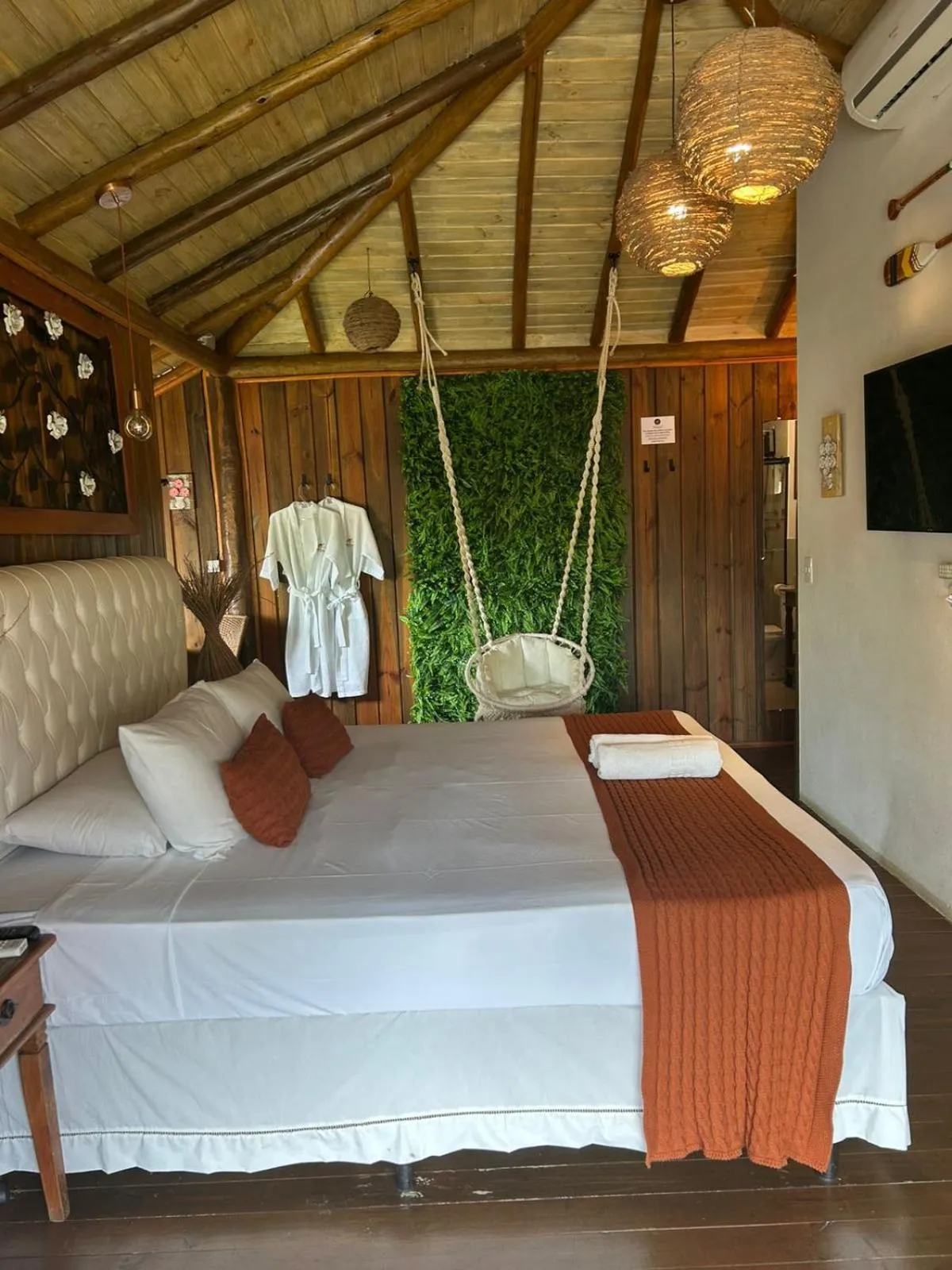 Bed in Pousada de Charme Emirados