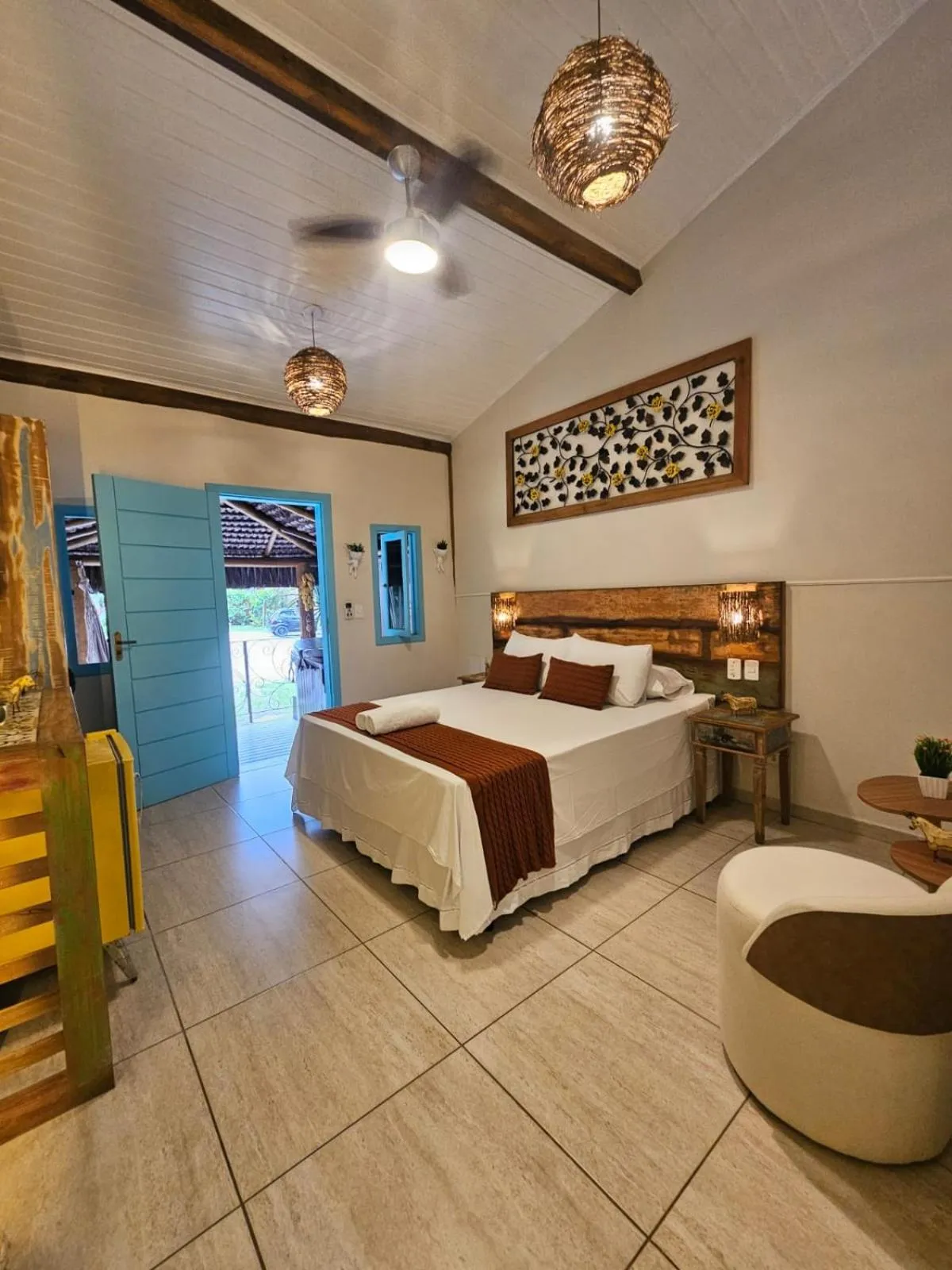 Bed in Pousada de Charme Emirados