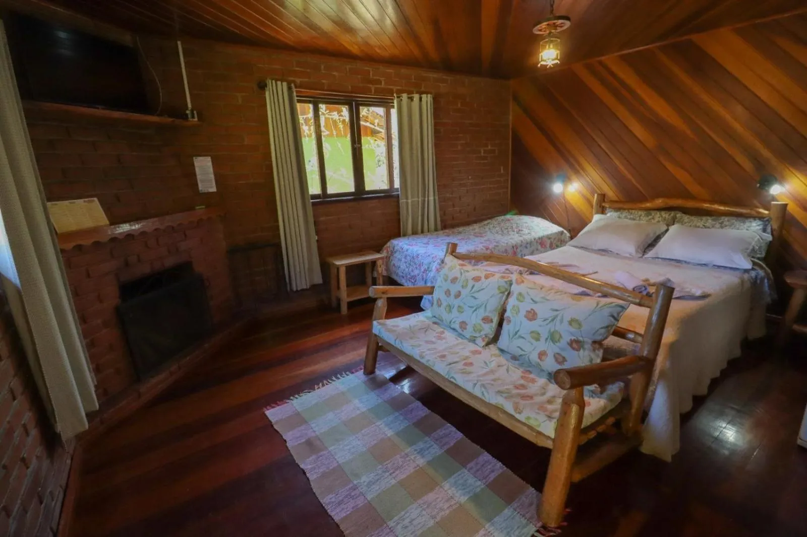 Bed in Pousada Das Araucárias