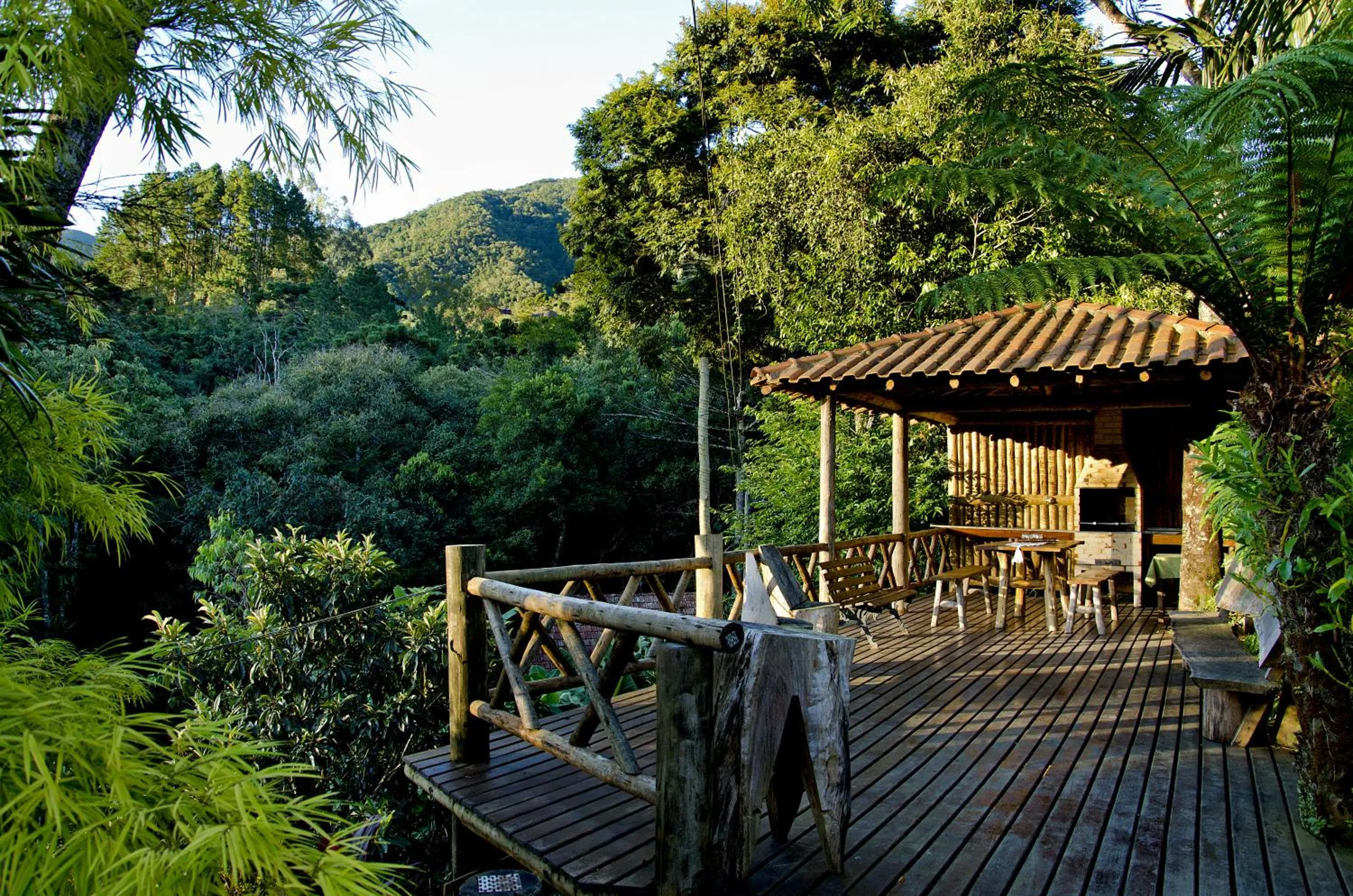 BBQ facilities in Pousada Das Araucárias